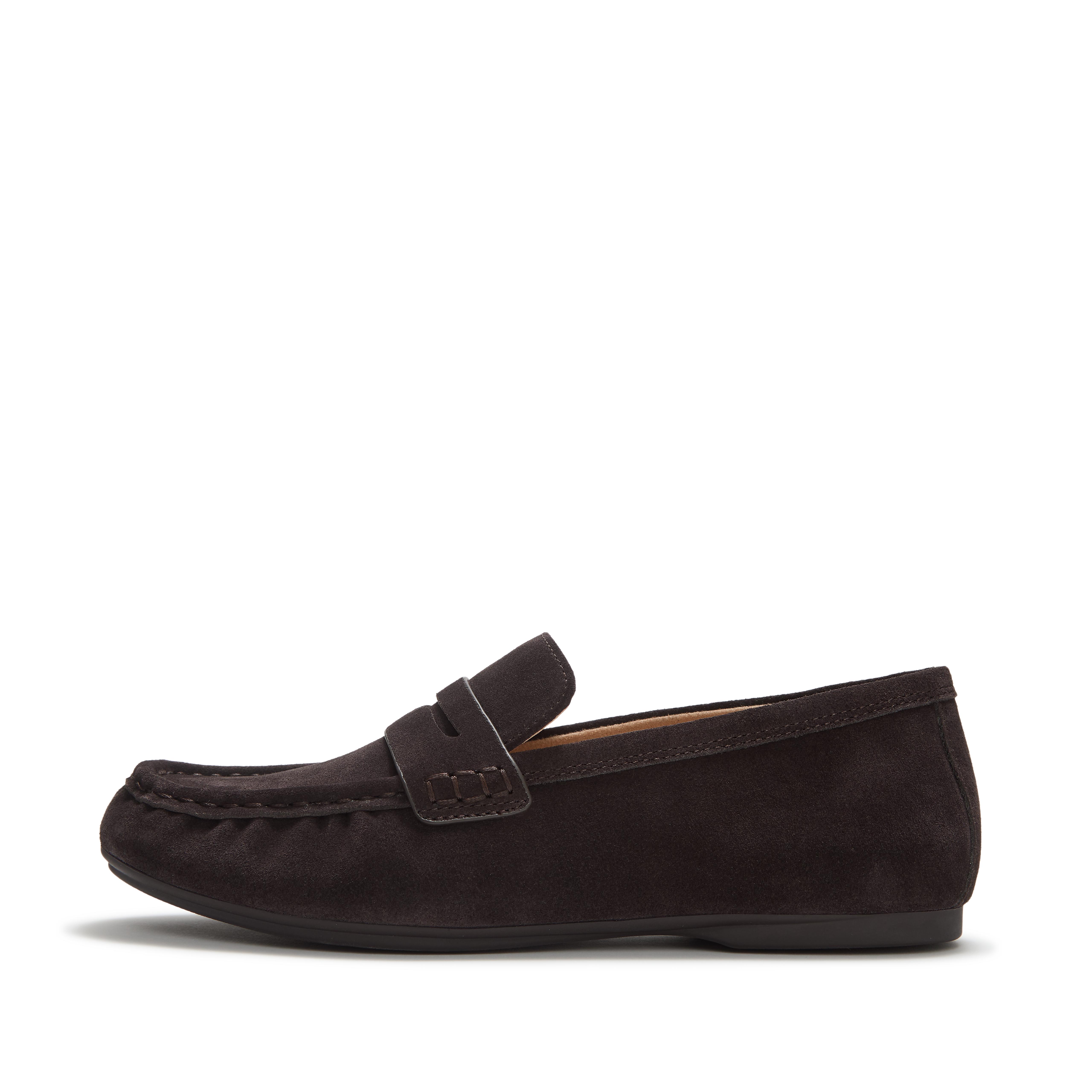 FitFlop DELICATO Suede Loafers - Brown Mix