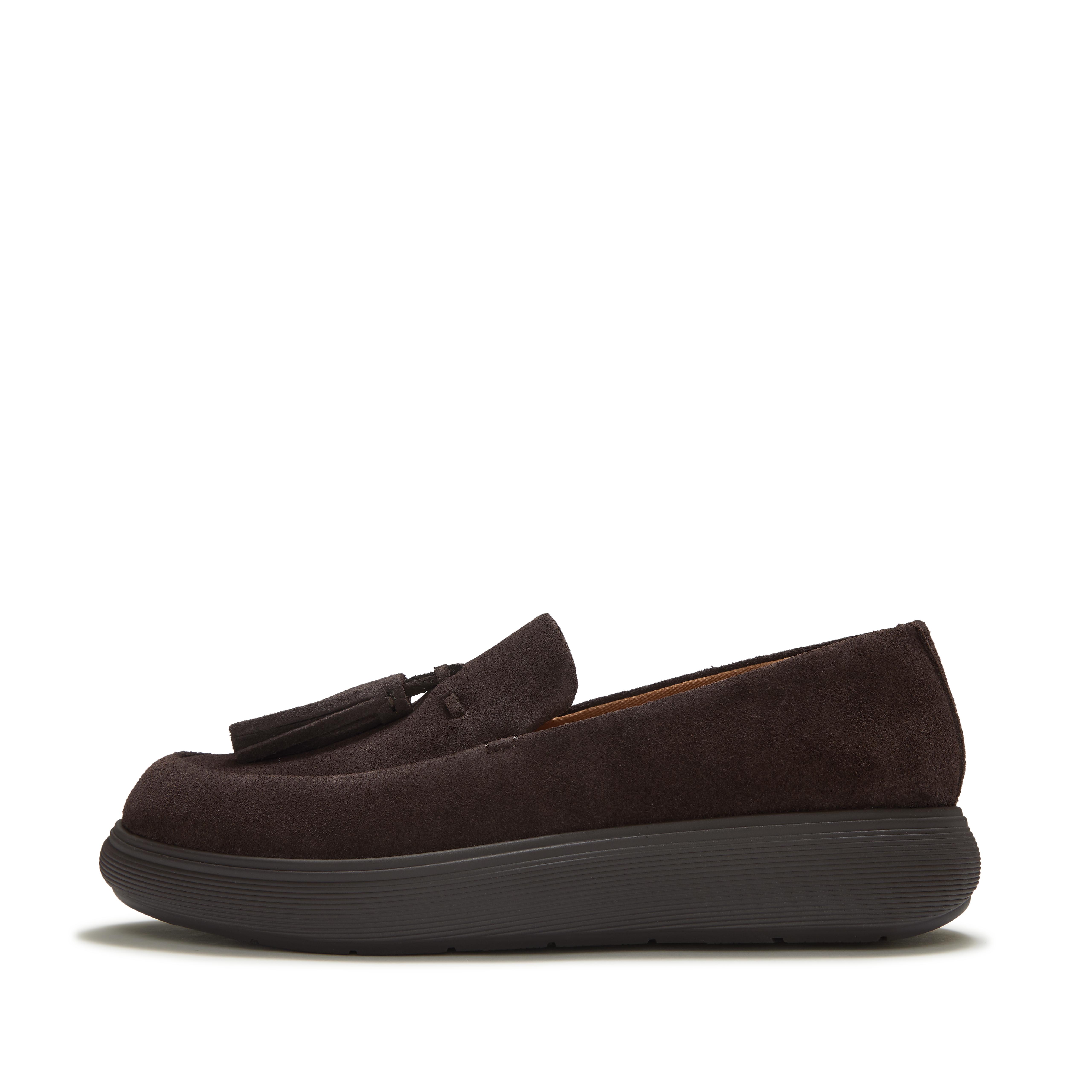 FitFlop iQ-COMFF Suede Tassel Loafers - Brown Mix