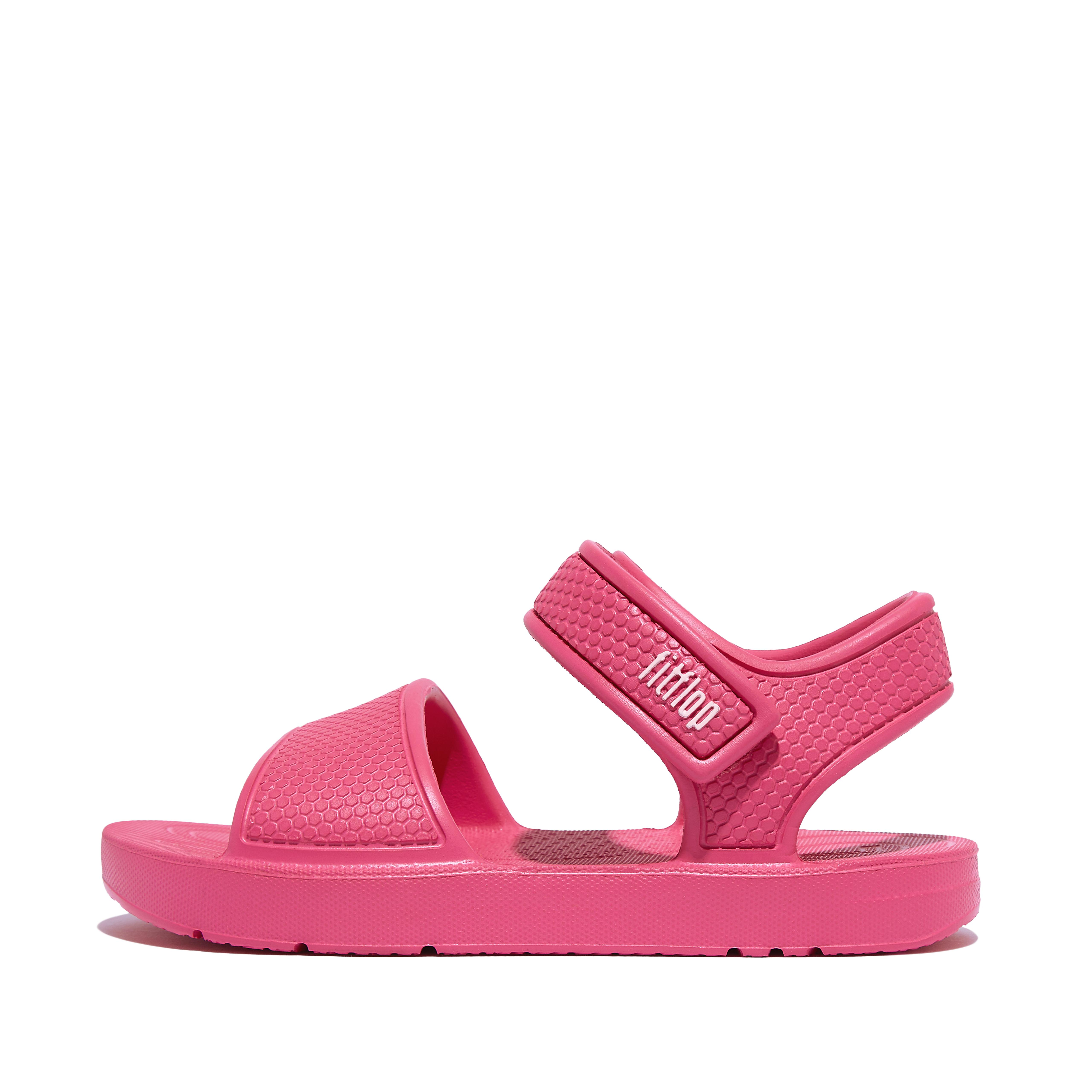 FitFlop iQUSHION KIDS Toddler Ergonomic Back-Strap Sandals - Pink Jam
