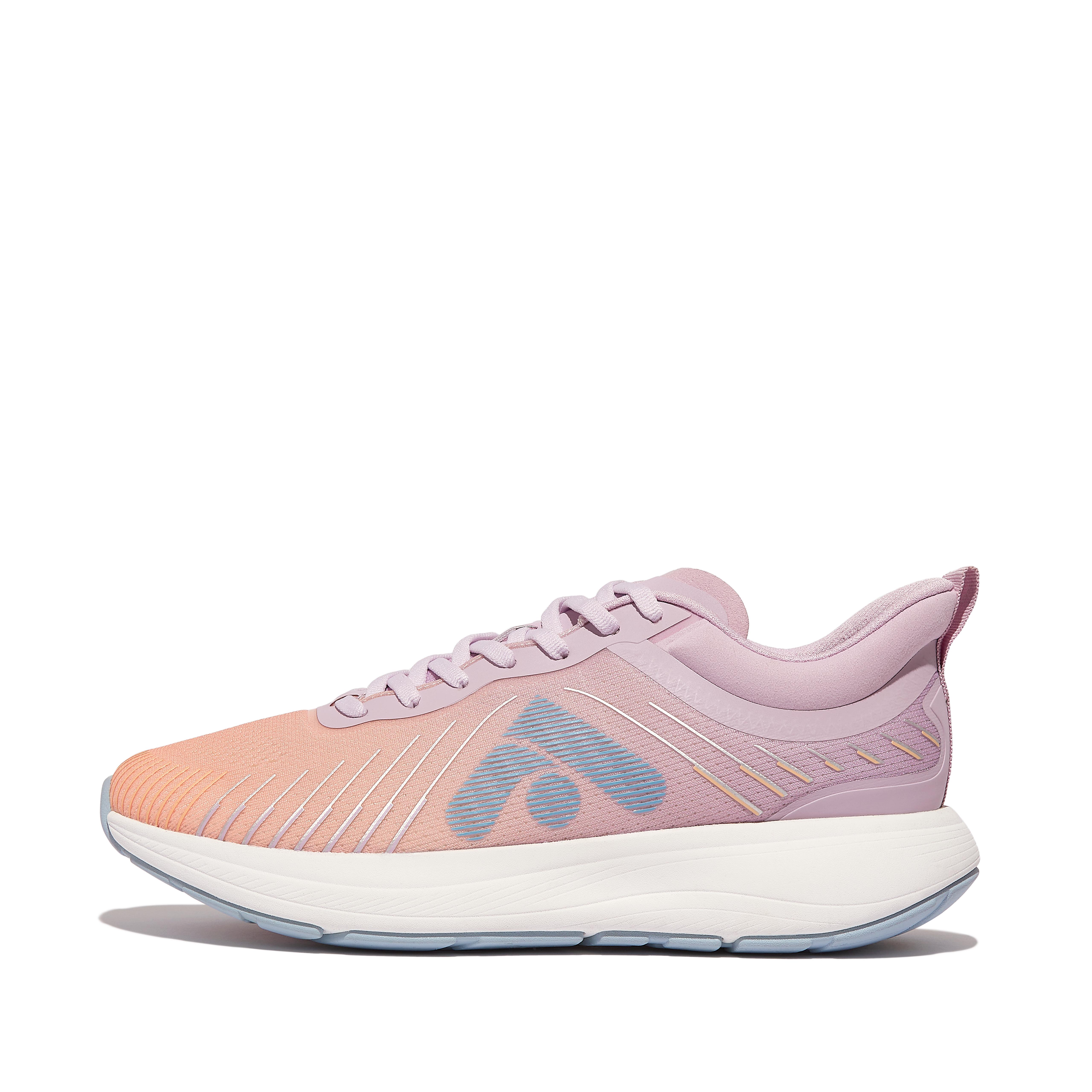 FitFlop FFRUNNER Ombré-Edition Mesh Running/Sports Sneakers - wild-lilac-blushy/skywash-blue