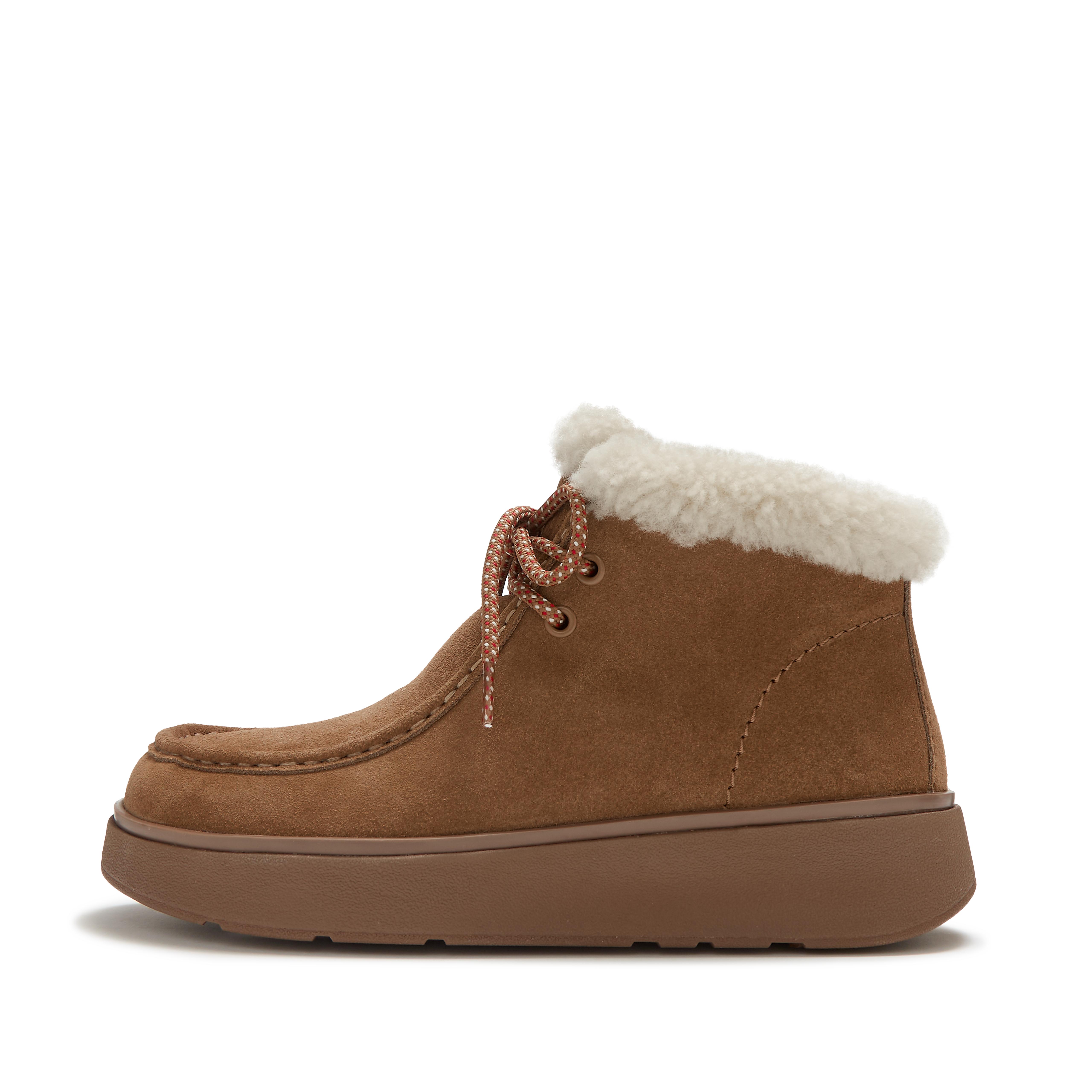 FitFlop GEN-FF Shearling Boots - Terracotta