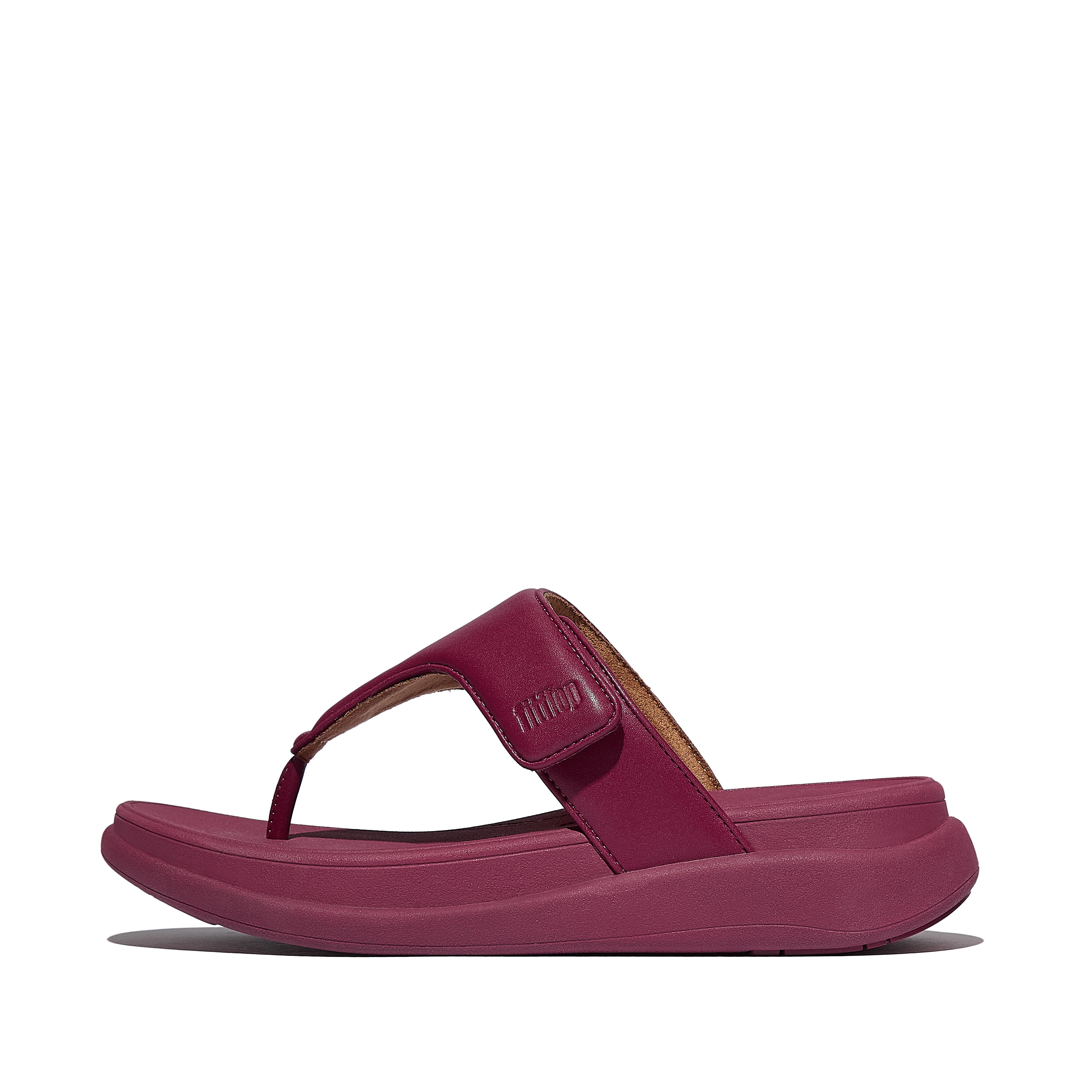 FitFlop F-MODE Go Adjustable Toe-Post Sandals - Ruby