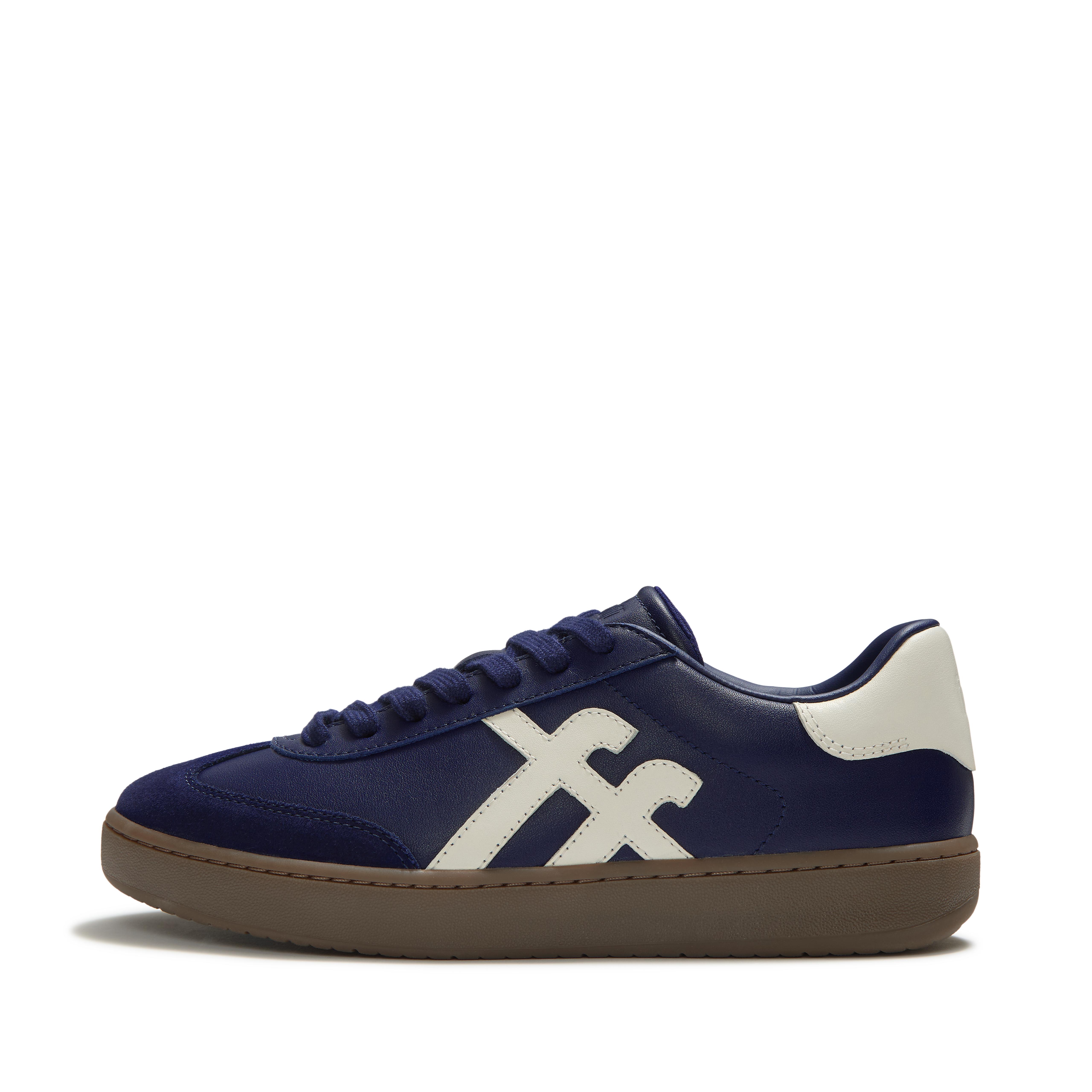 FitFlop THE DASH FF T-Toe Leather Sneakers - Midnight Navy