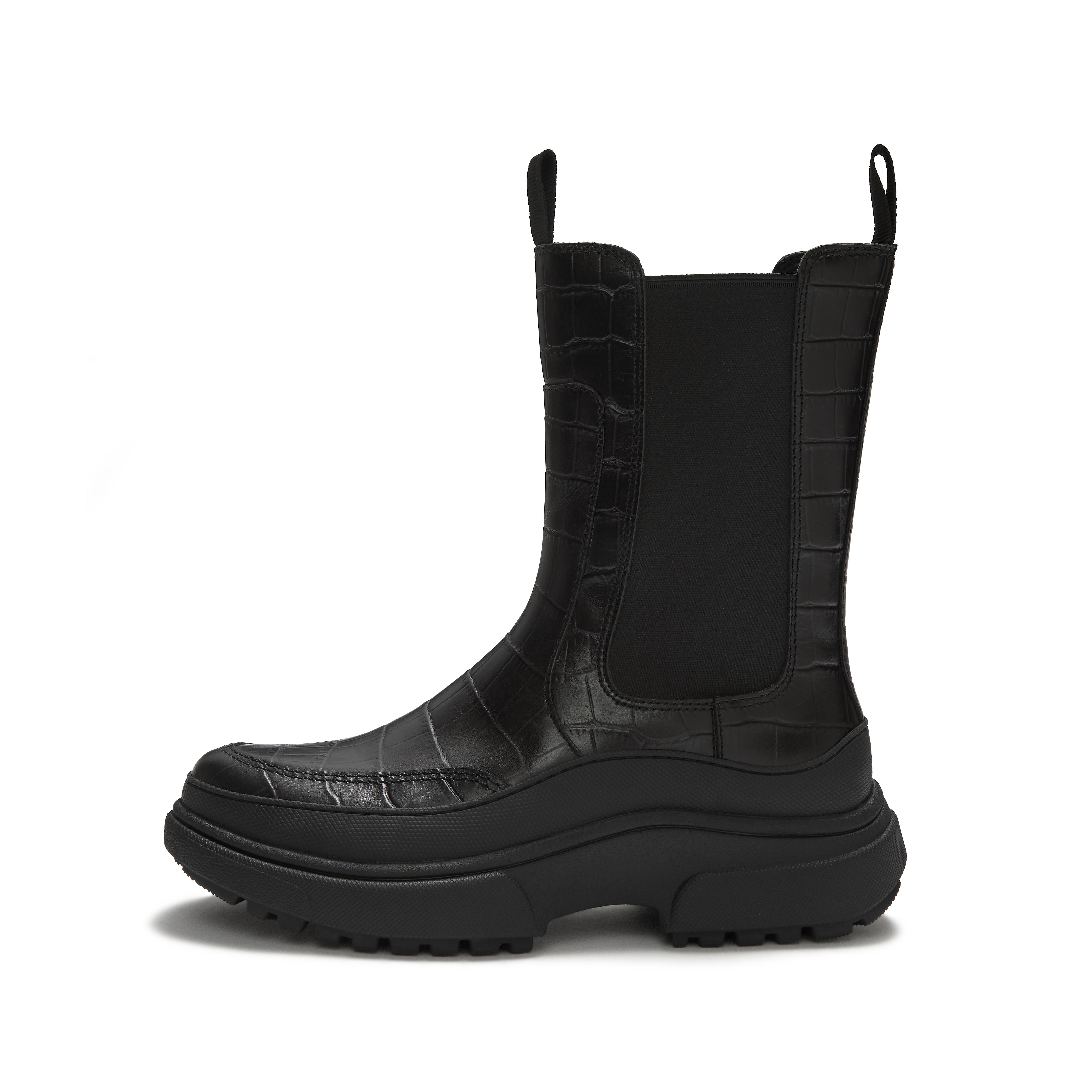 FitFlop WYLDER Chelsea High Boots - All Black