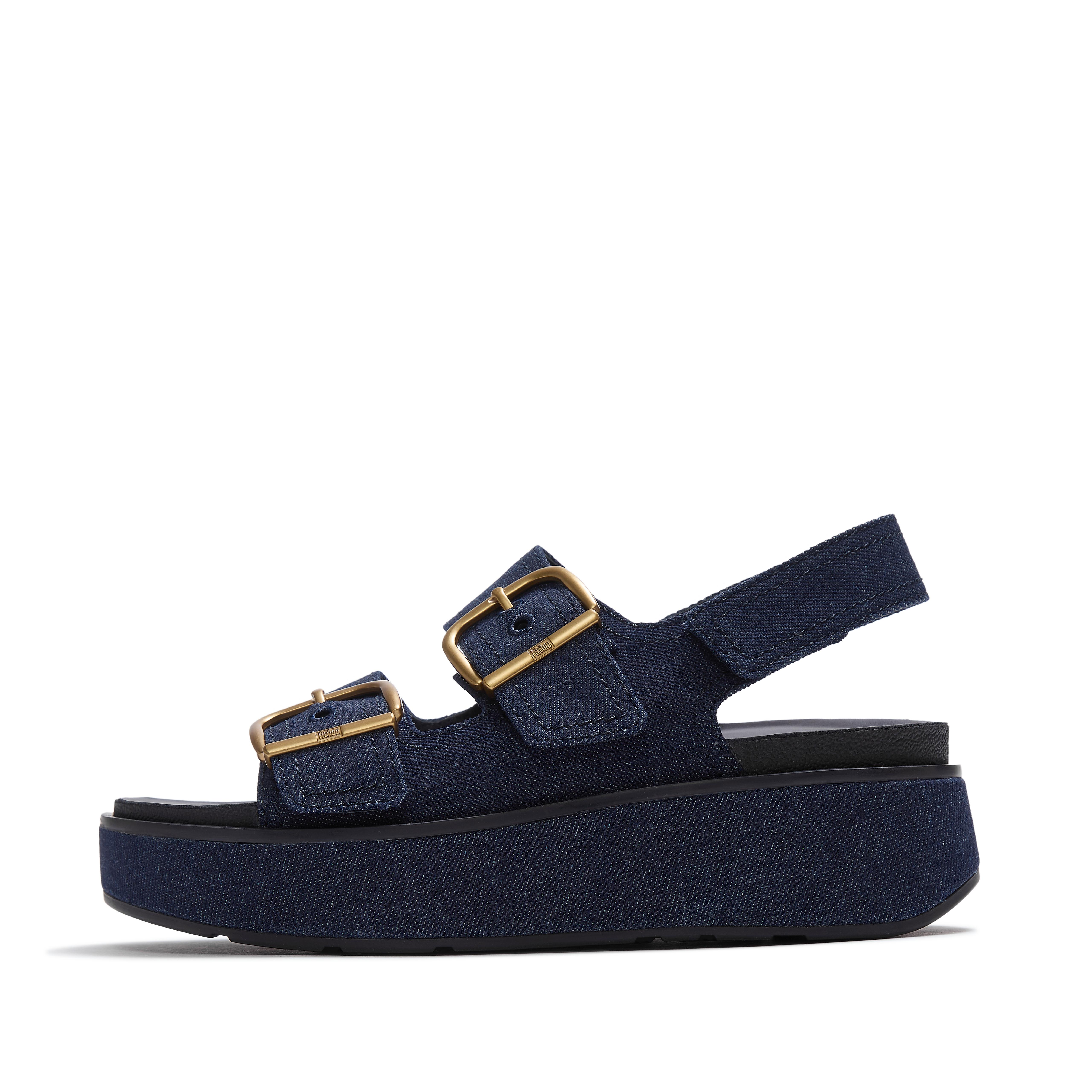FitFlop GEN-FF Max Buckle Denim Back-Strap Sandals - Denim