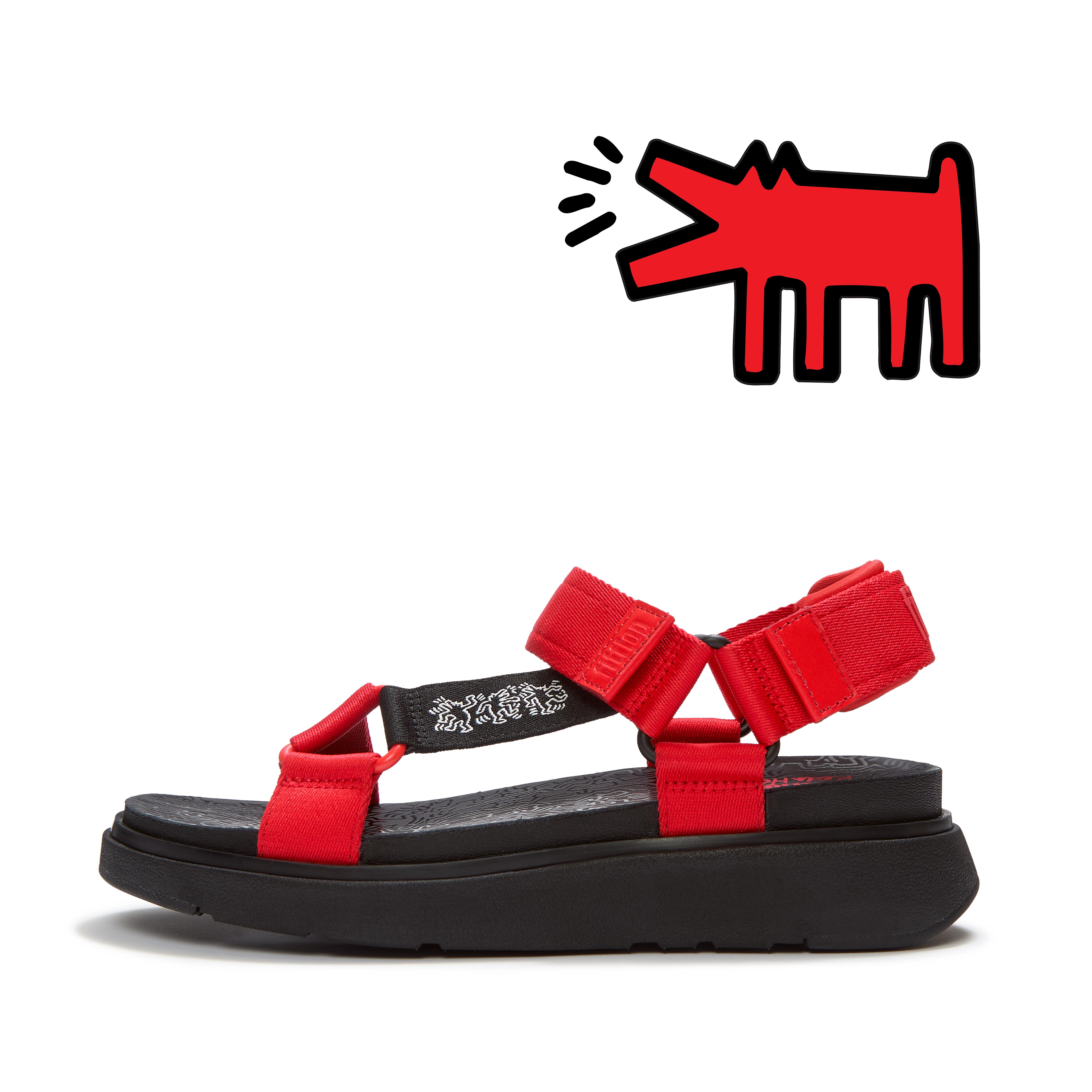 FitFlop GEN-FF | KEITH HARING T-Bar Sandals - Rich Red