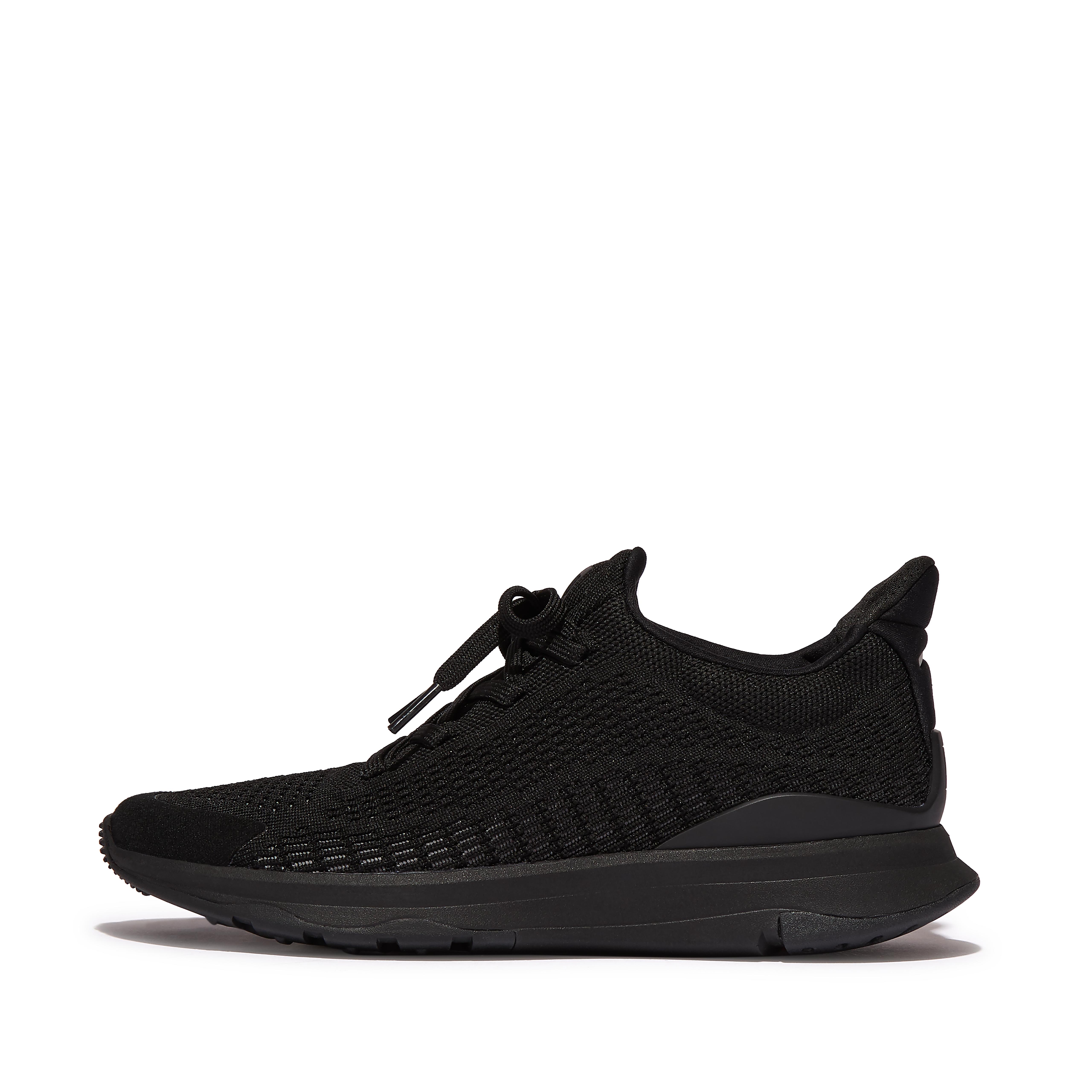 FitFlop VITAMIN FFX Knit Sports Sneakers - All Black