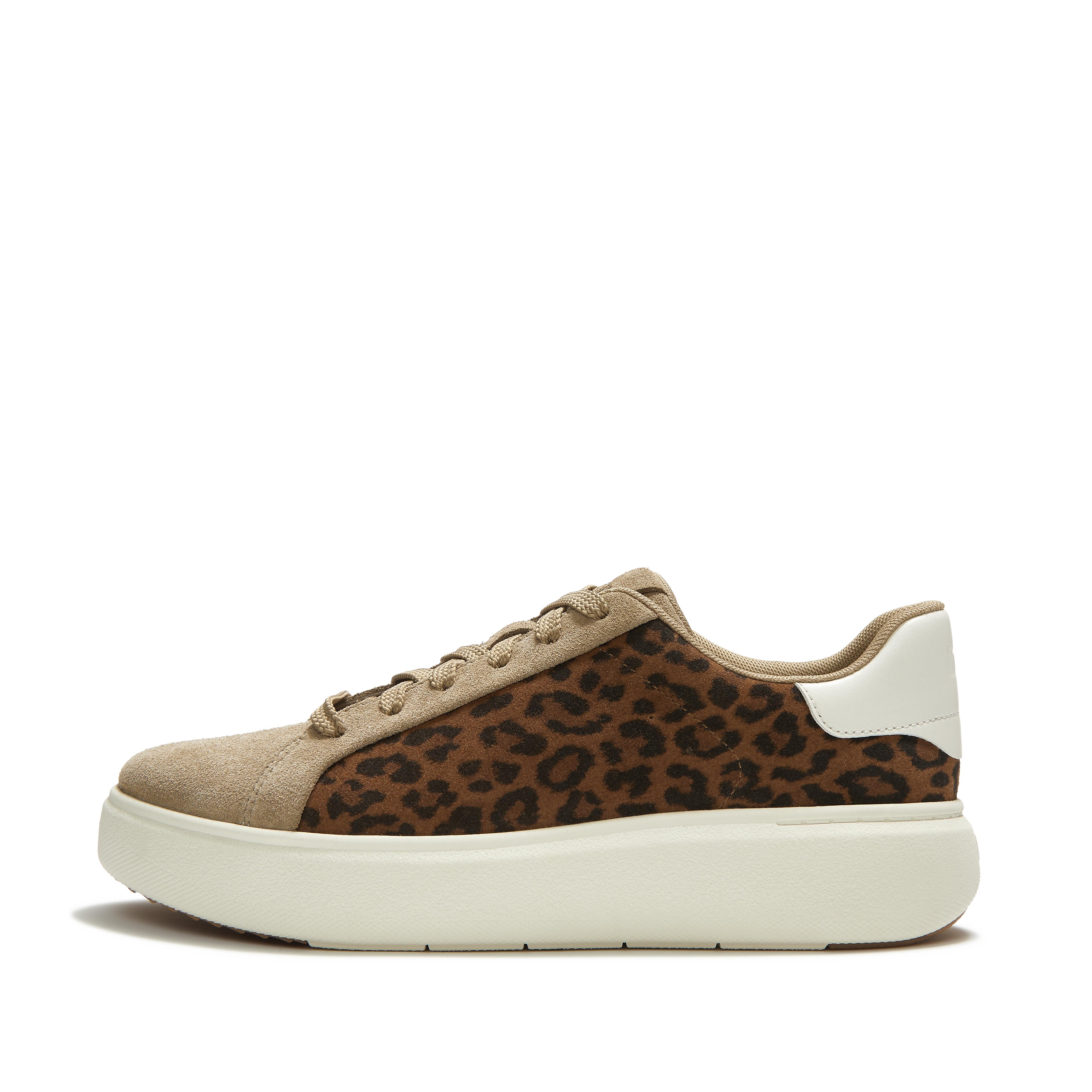 FitFlop RTG Suede Sneakers - Leopard Print
