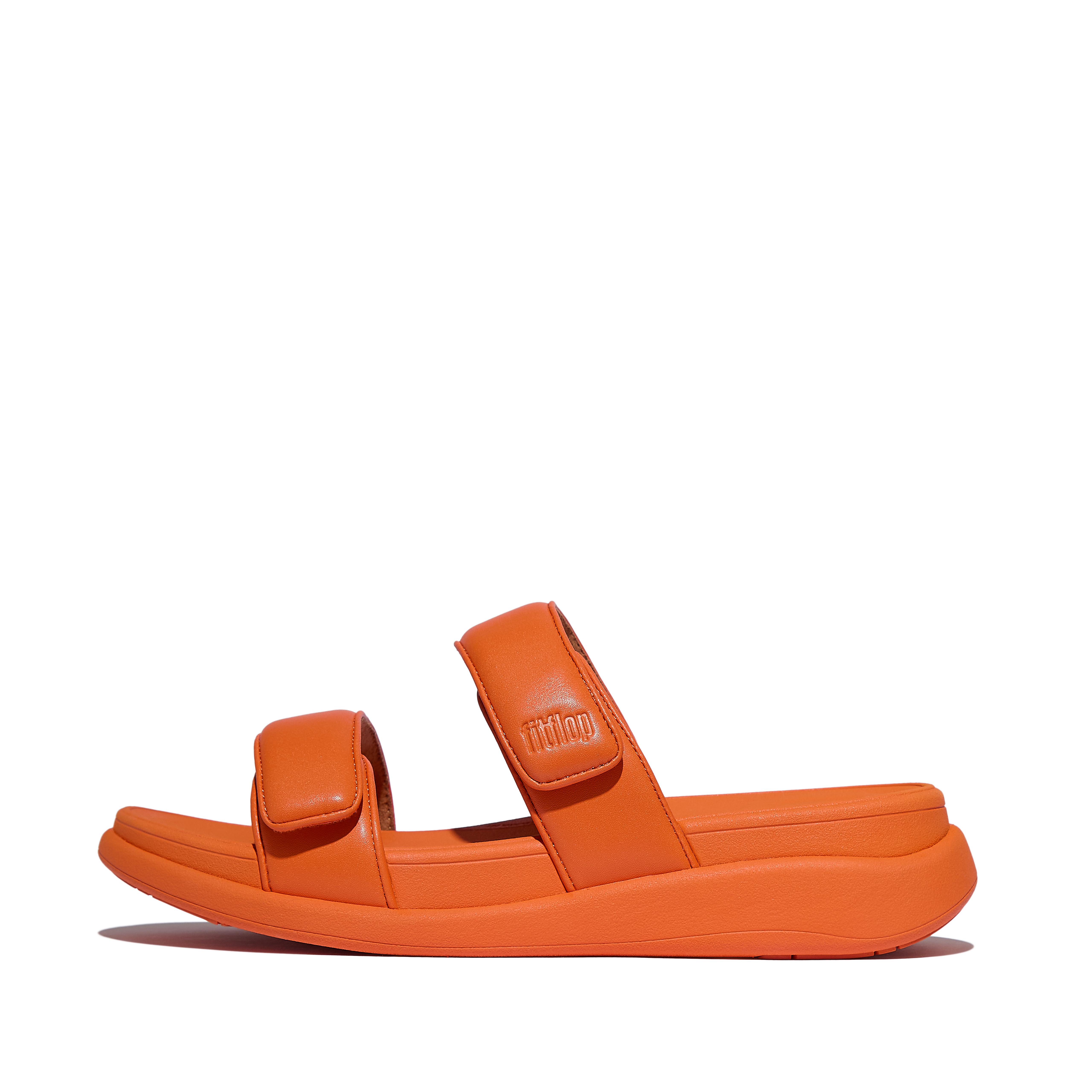 FitFlop F-MODE Go Adjustable Two-Bar Slides - Satsuma