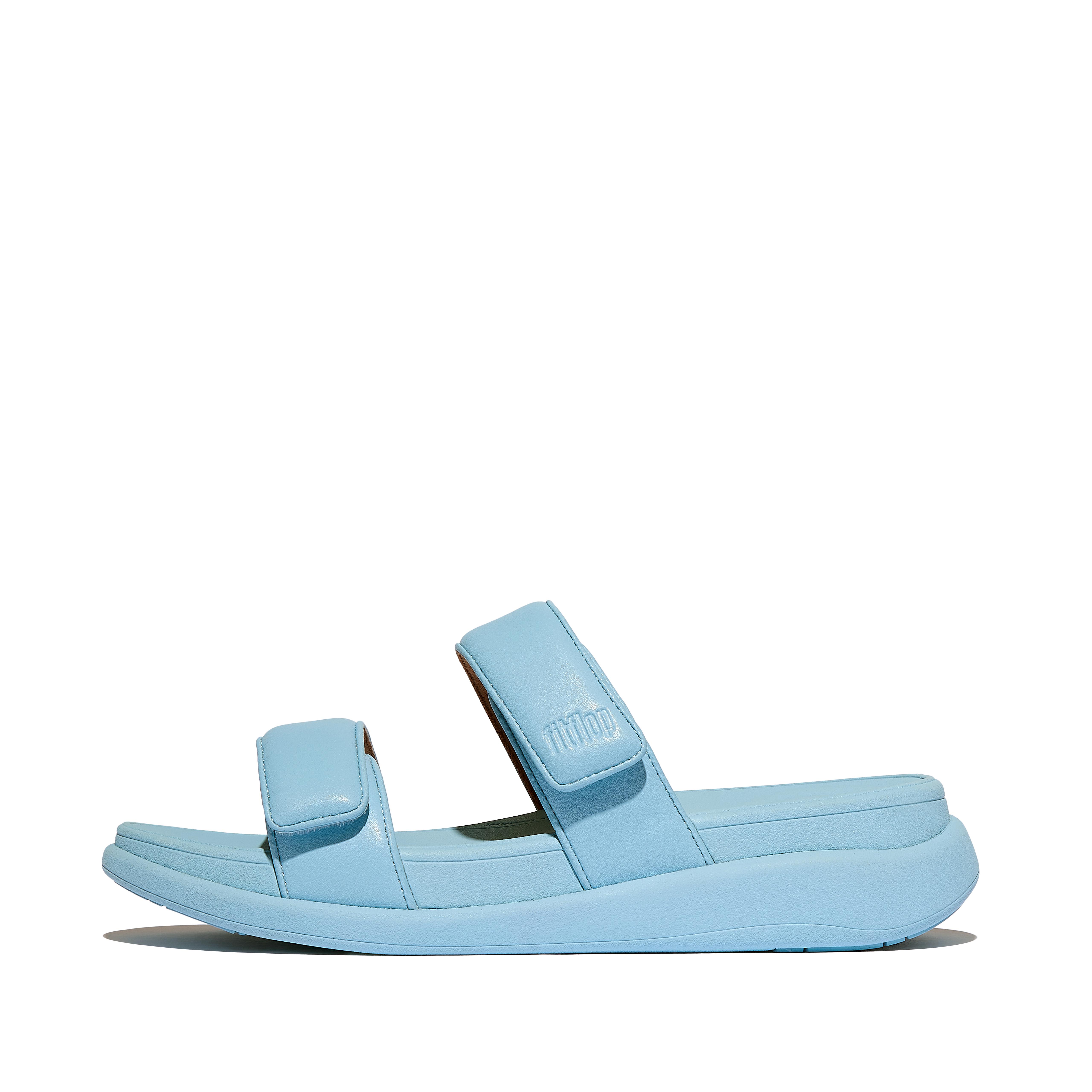 FitFlop F-MODE Go Adjustable Two-Bar Slides - Bondi Blue Mix