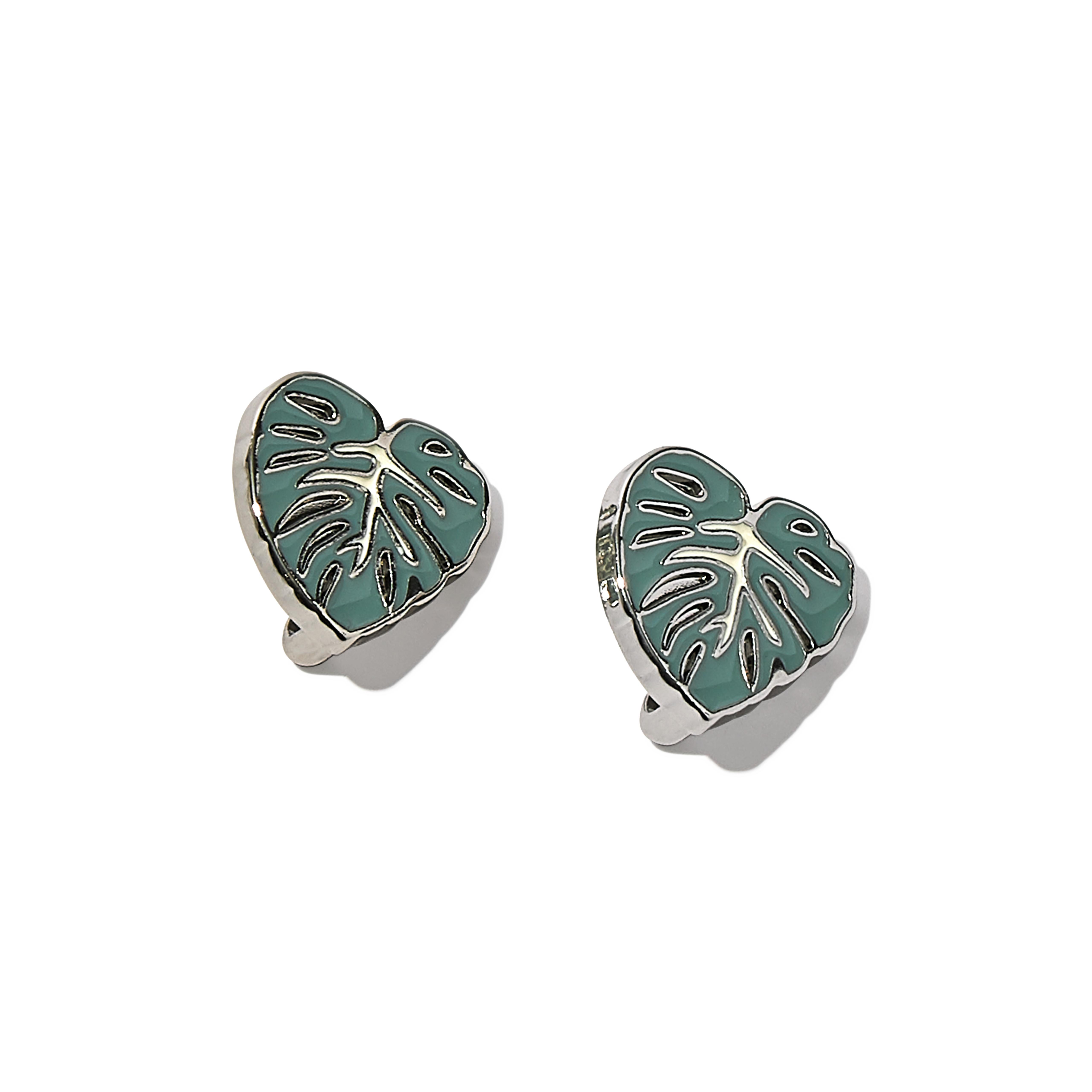 FitFlop IQUSHION CHARMS Monstera-Leaf Resin Charms 2-Pack - Cool Blue