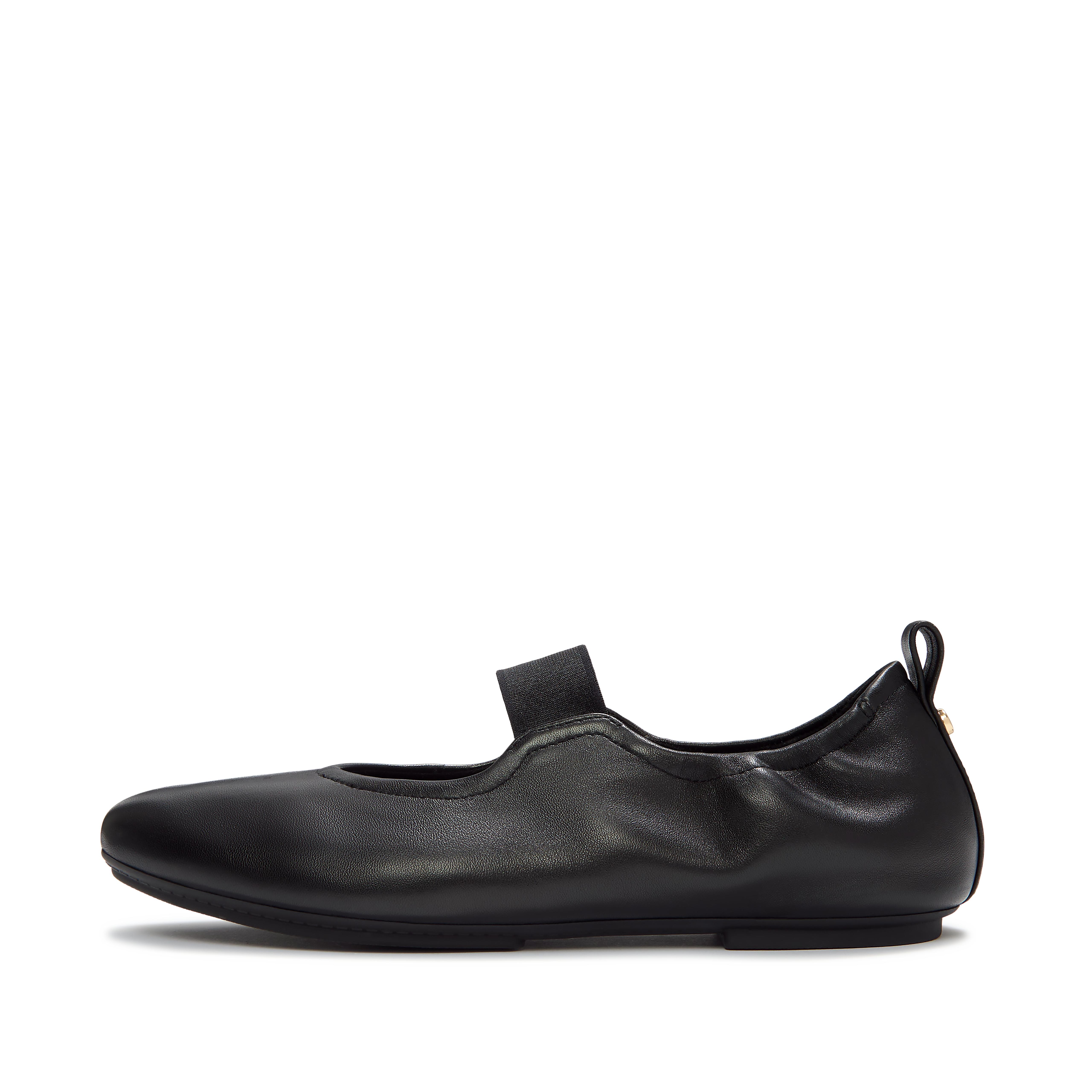 FitFlop DELICATO Poise Leather Mary Janes - All Black
