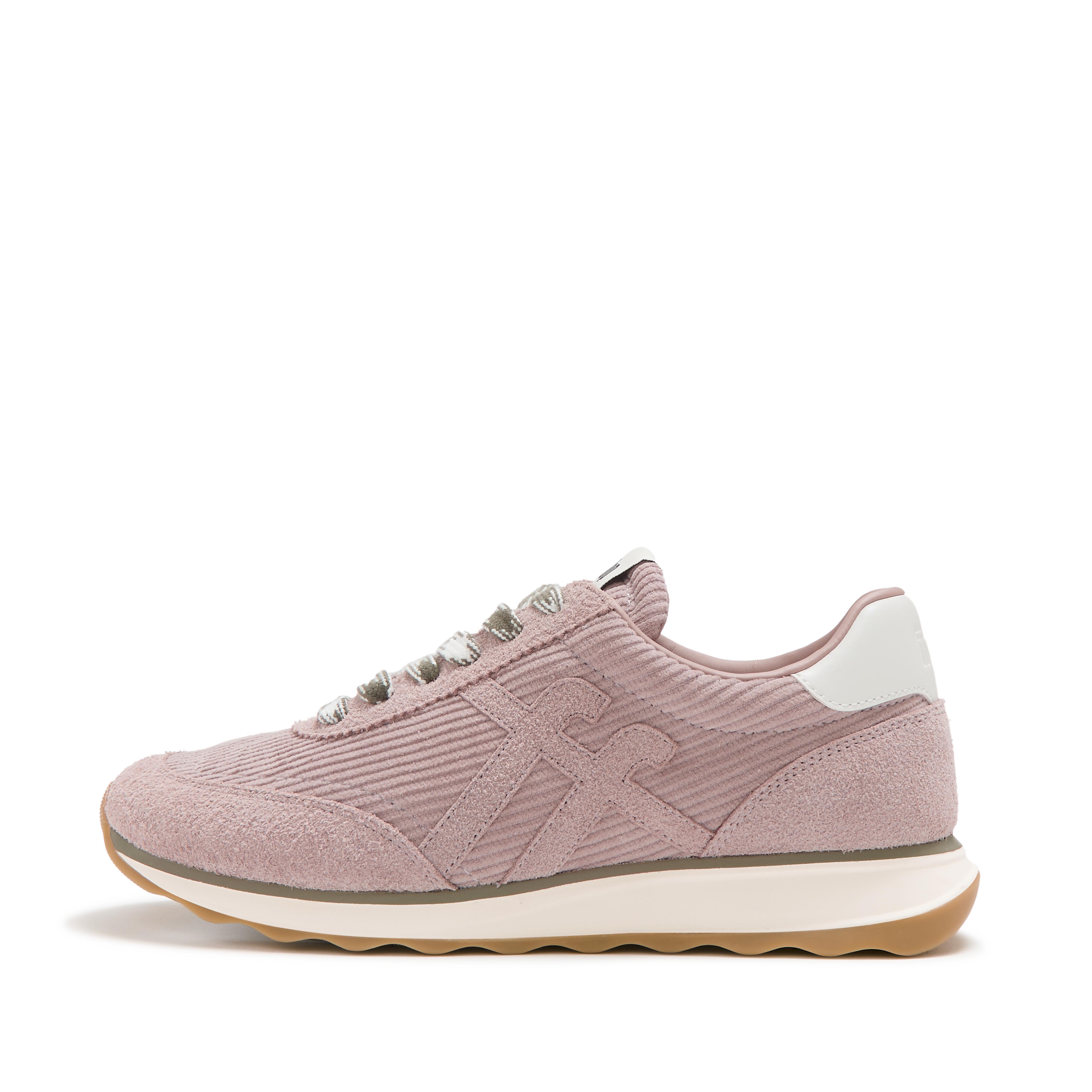 FitFlop RETRO-Q FF Suede Sneakers - Blush