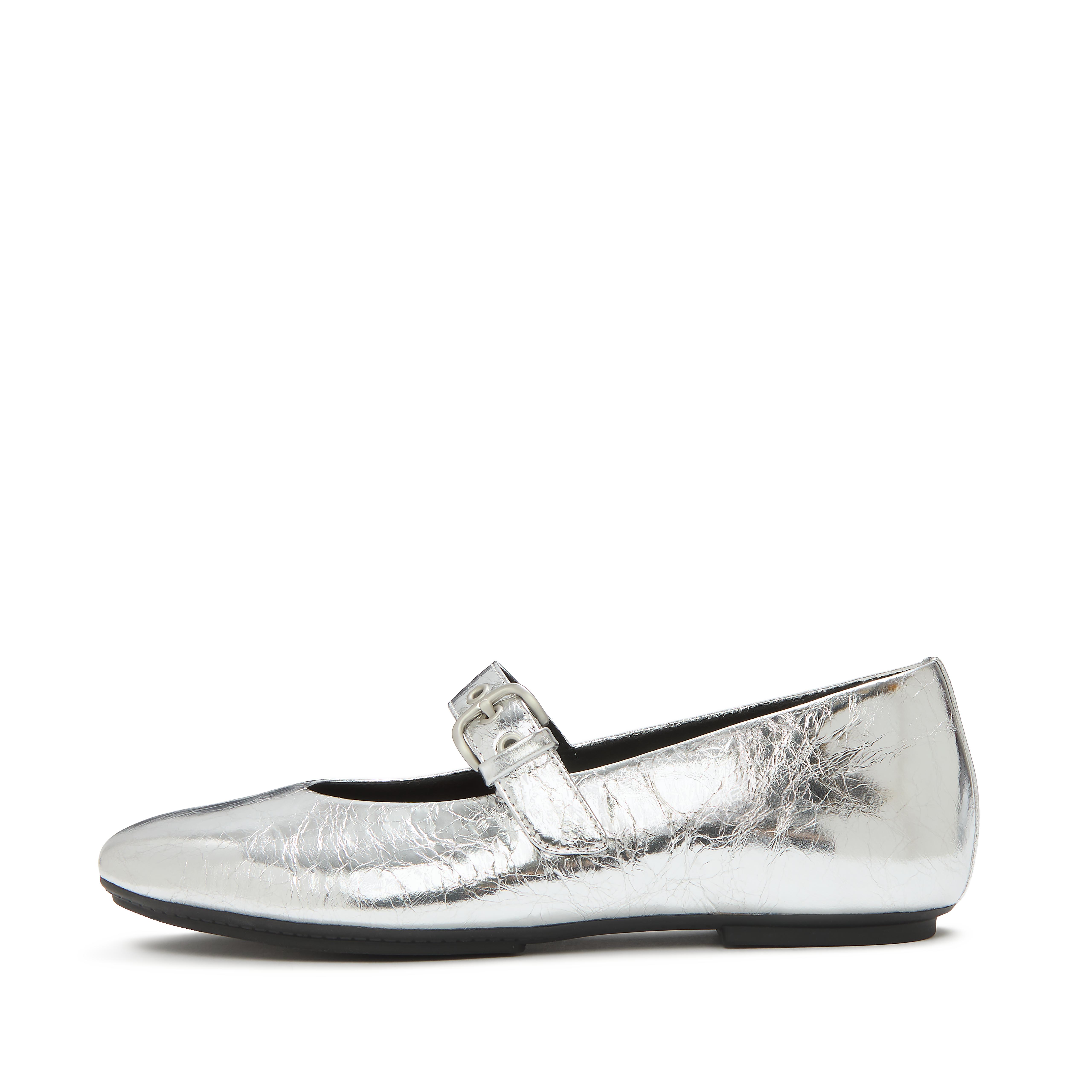 FitFlop DELICATO Leather Mary Janes - Silver