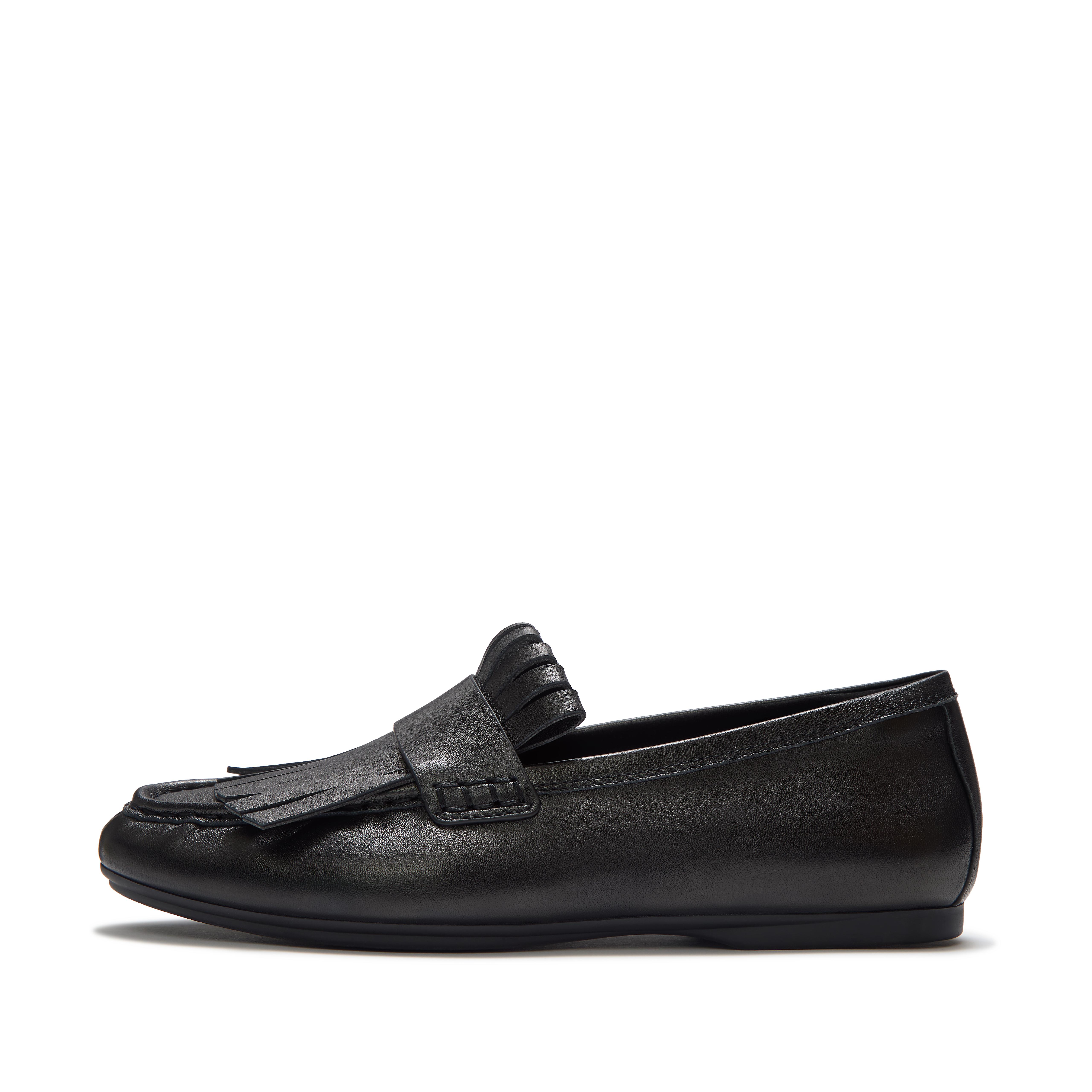 FitFlop DELICATO Leather Loafers - All Black