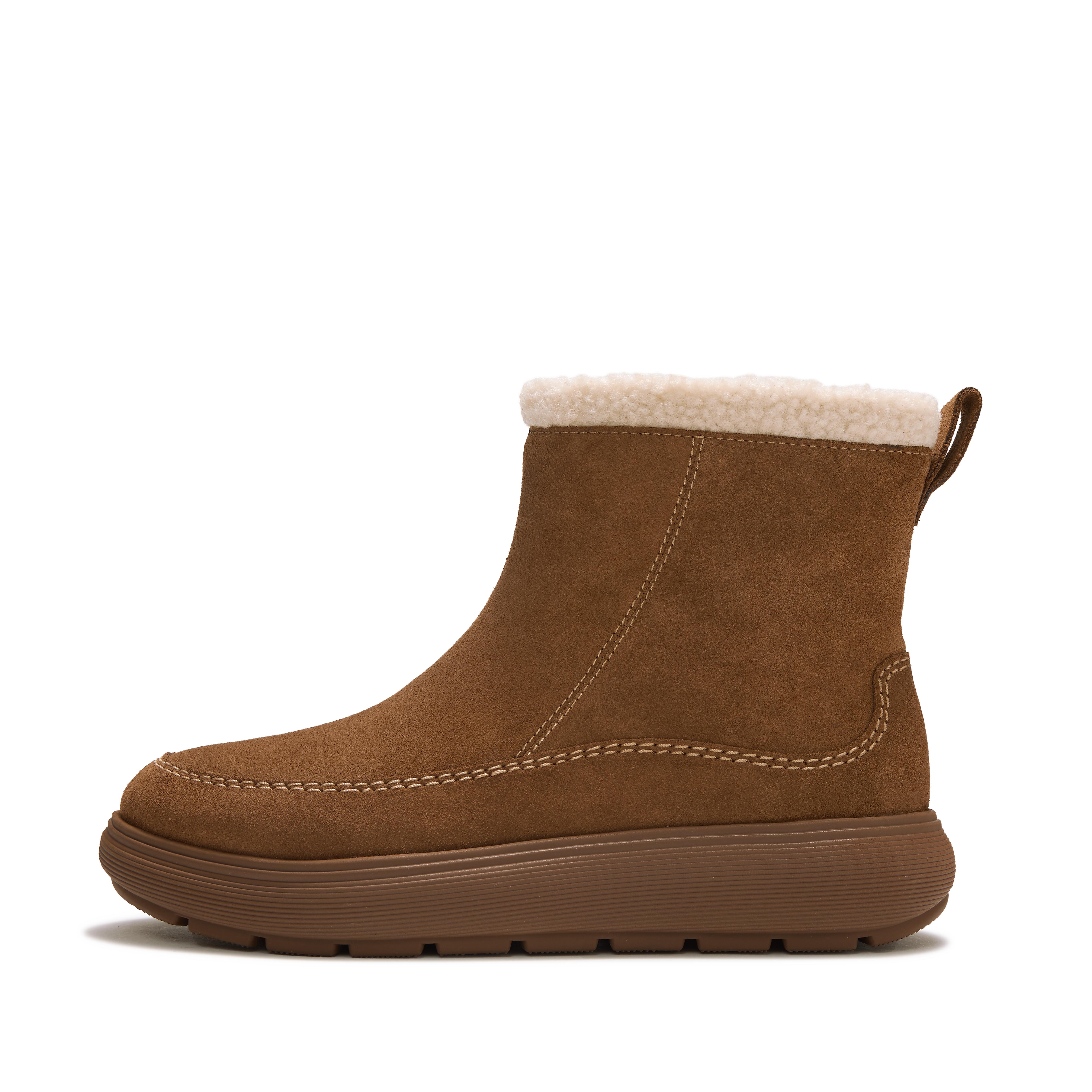 FitFlop iQ-COMFF Suede Boots - Terracotta