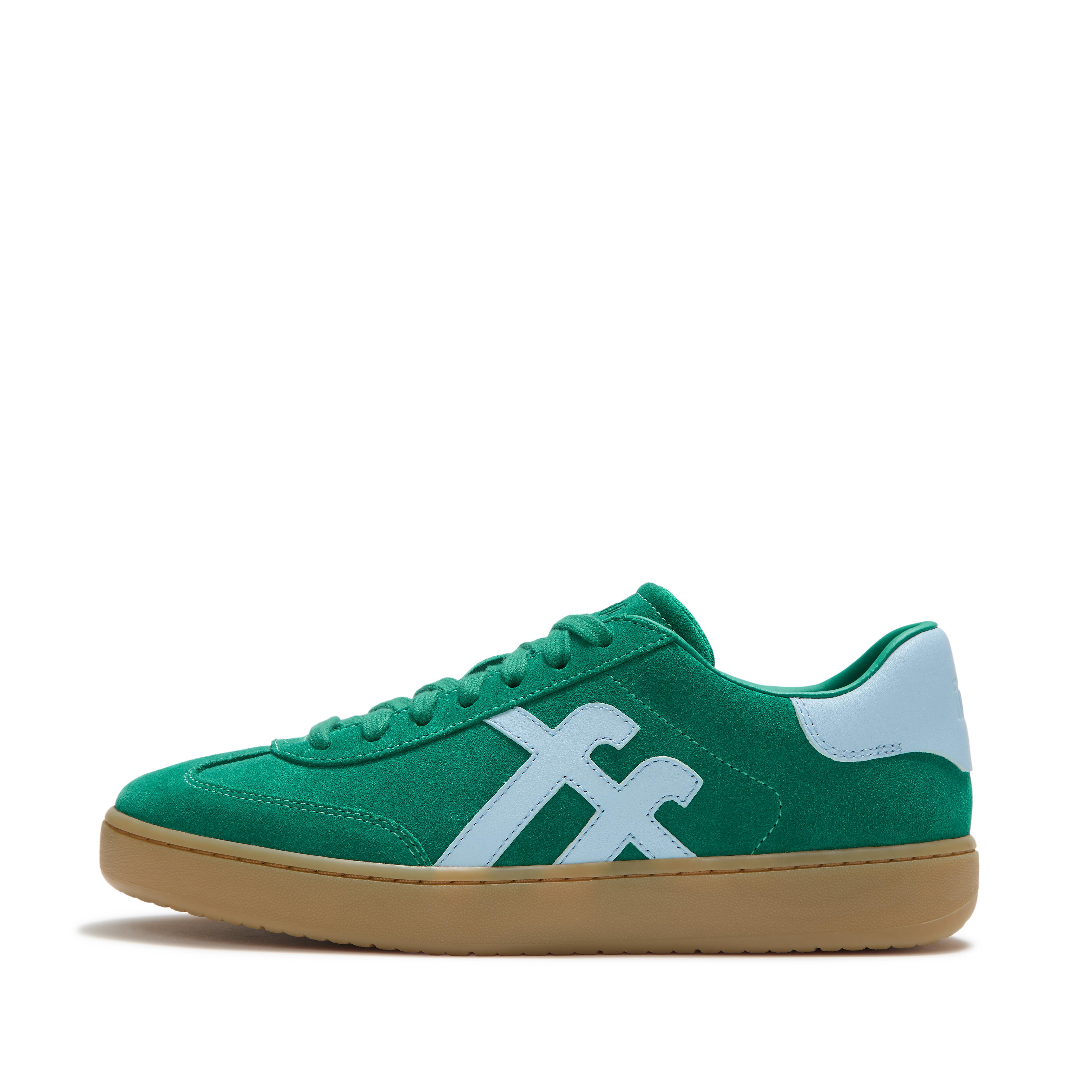 FitFlop THE DASH FF T-Toe Suede Sneakers - Marine Green