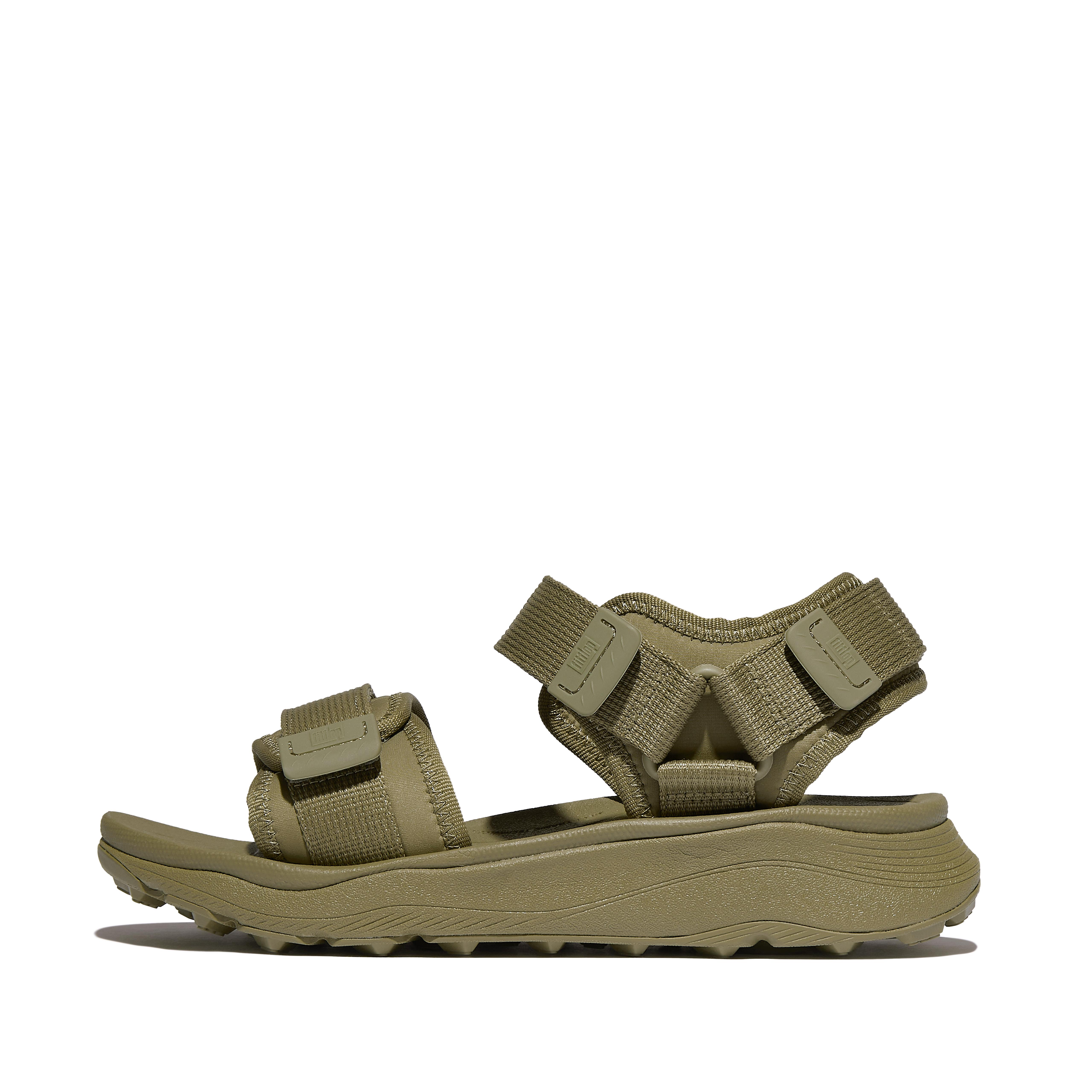 FitFlop NEO-D-HYKER (XT) Water-Resistant Adjustable Walking Sandals - Camo Green