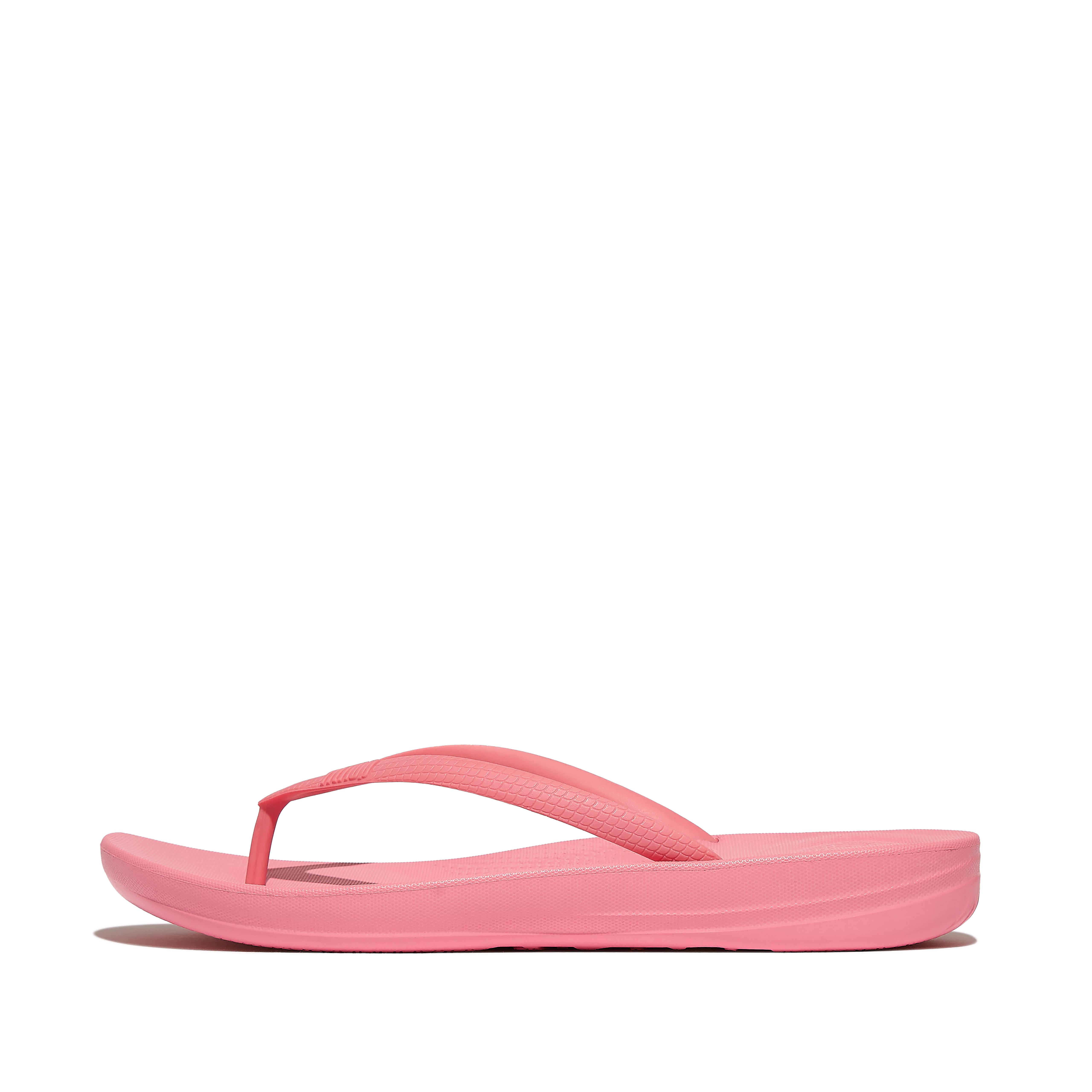 FitFlop IQUSHION Ergonomic Flip-Flops - Pink Perfect