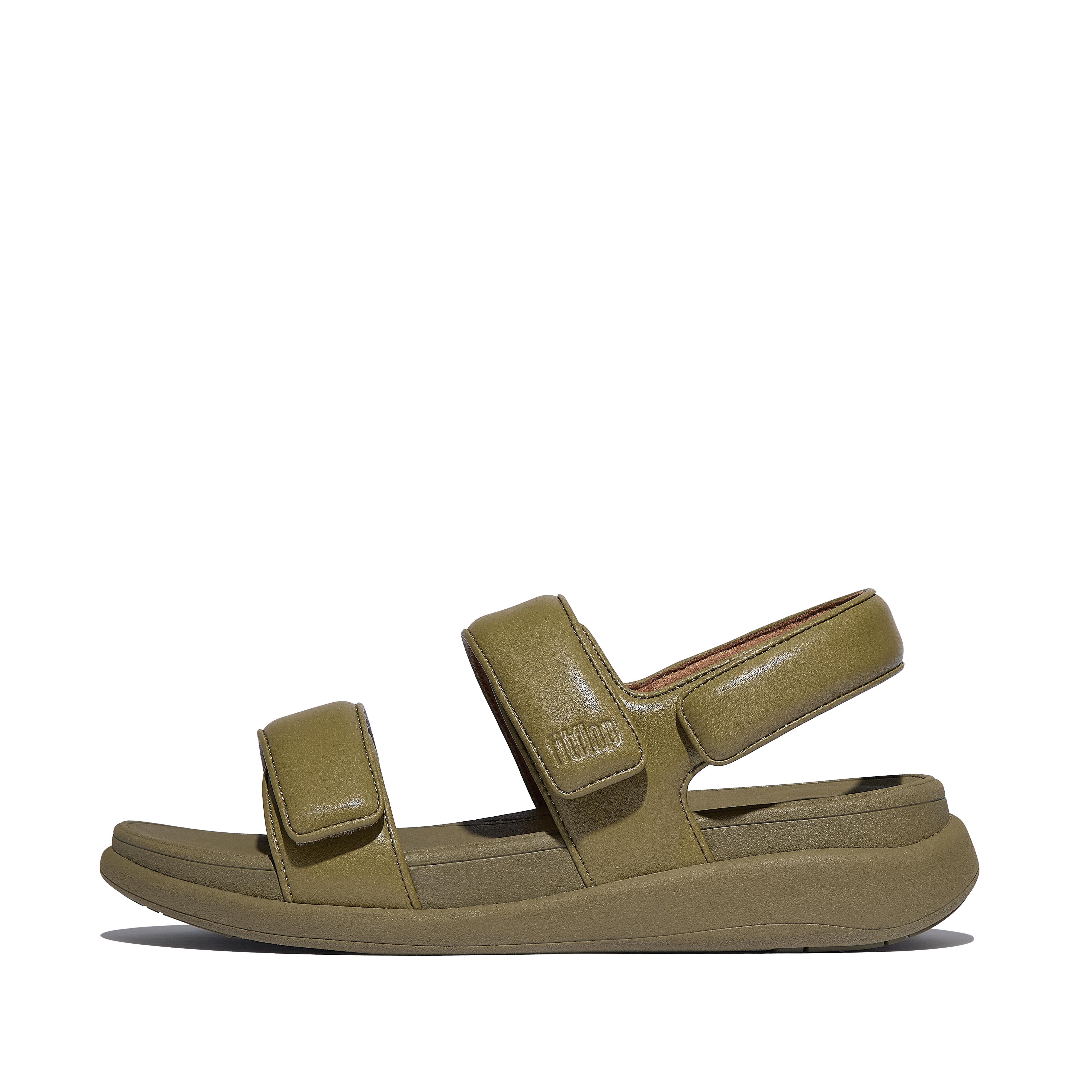 FitFlop F-MODE Go Adjustable Back-Strap Sandals - Camo Green