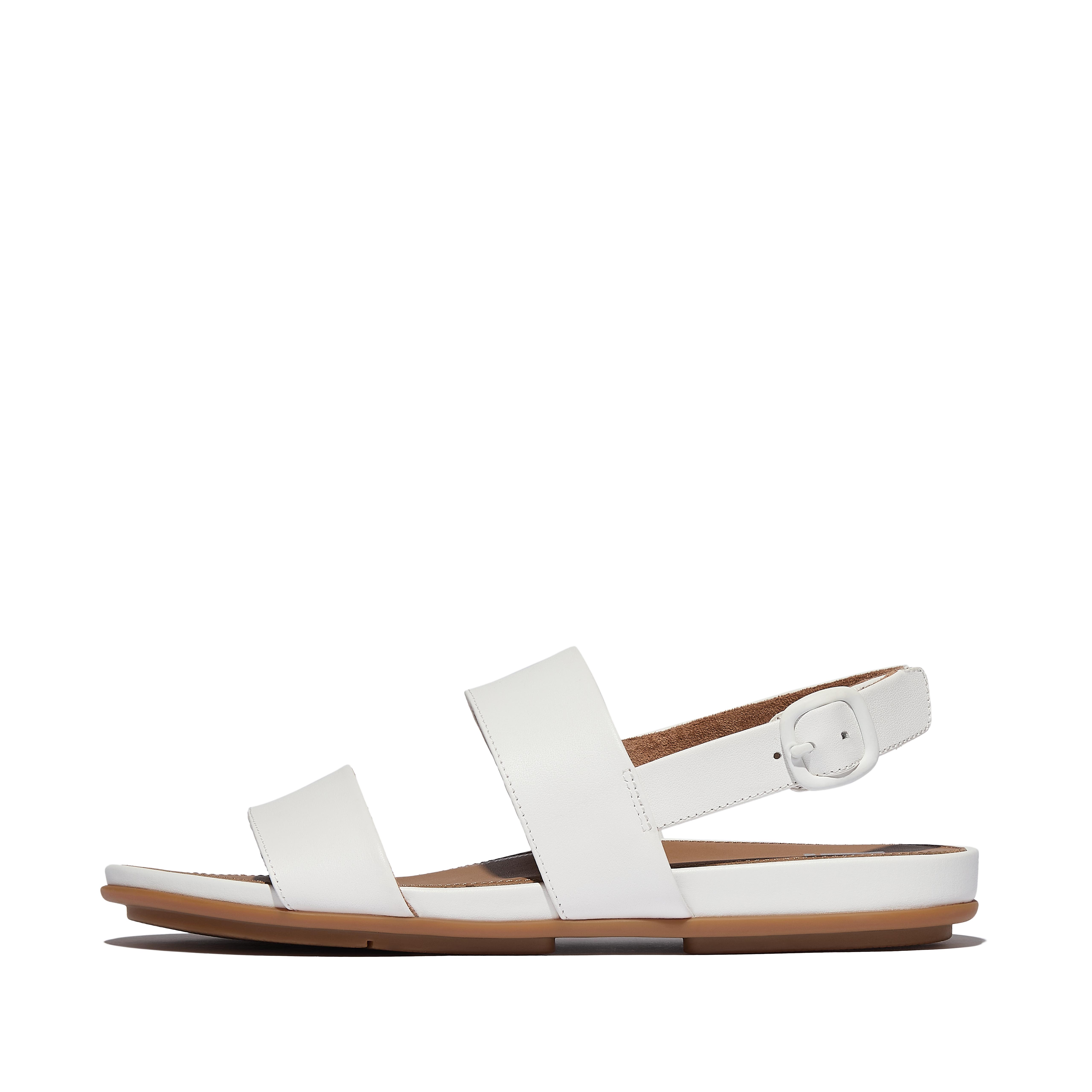 FitFlop GRACIE Leather Back-Strap Sandals - Urban White