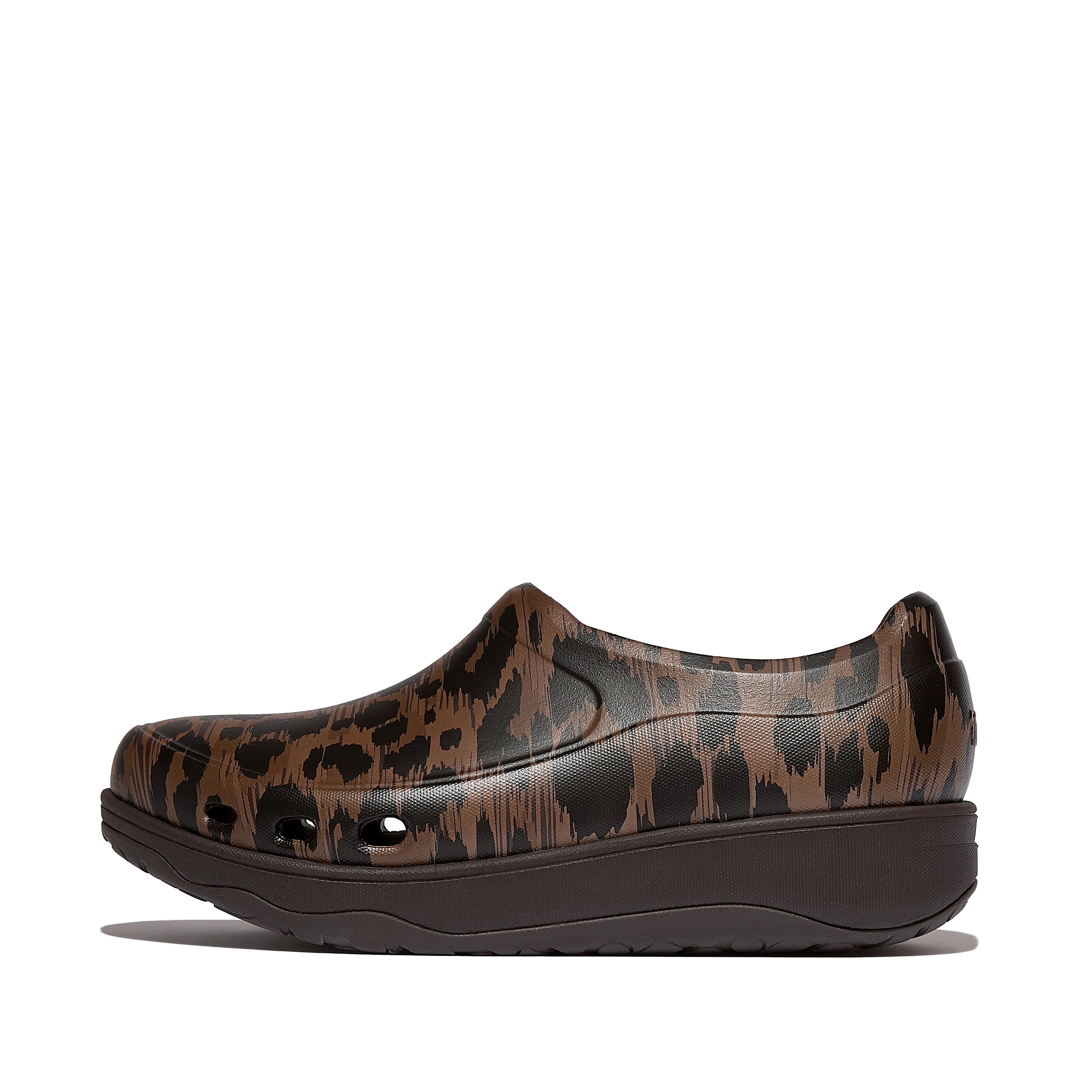 FitFlop WORK+ High-Performance Professional Clogs - Leopard Print