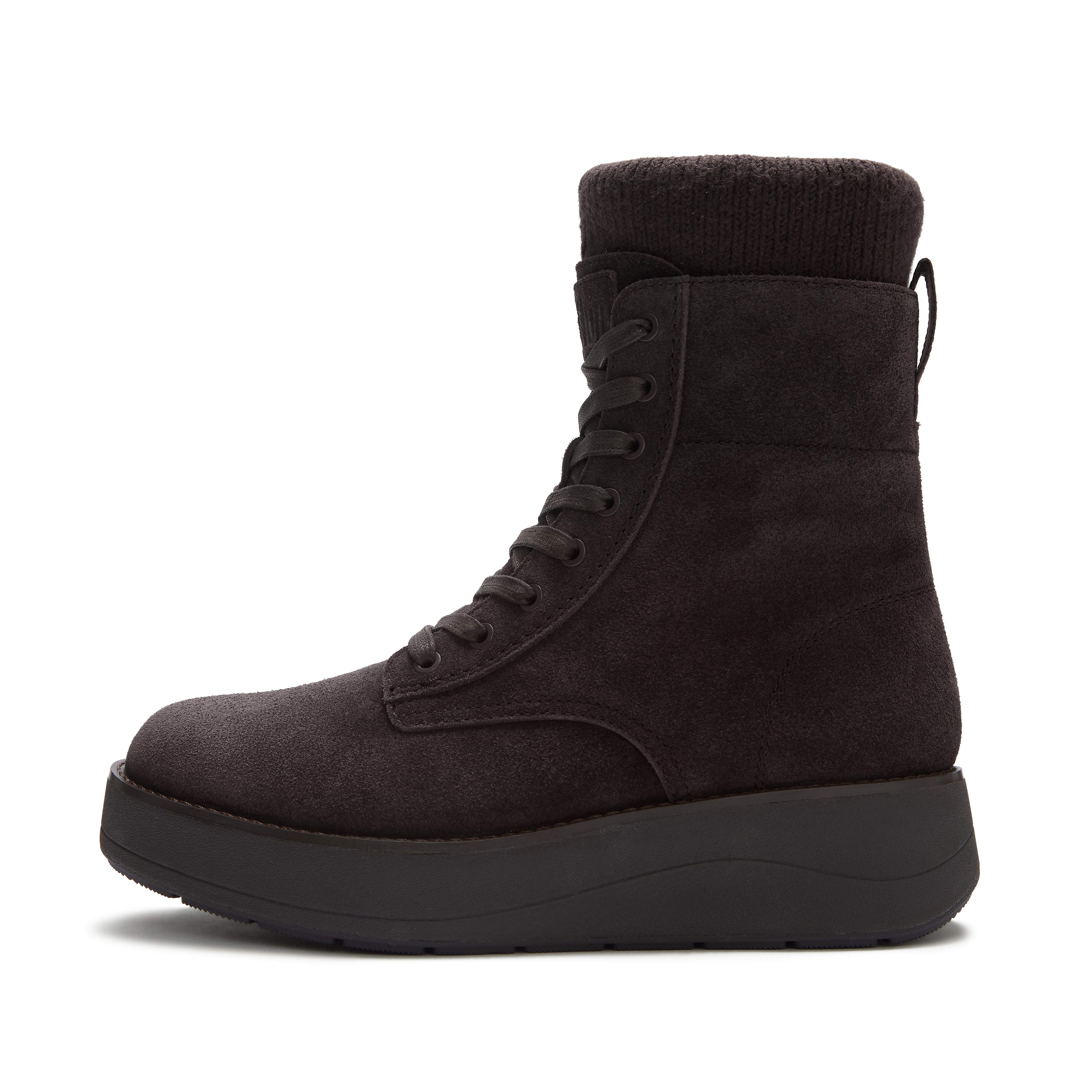 FitFlop GEN-FF Roam Lace-up Suede Boots - Brown Mix