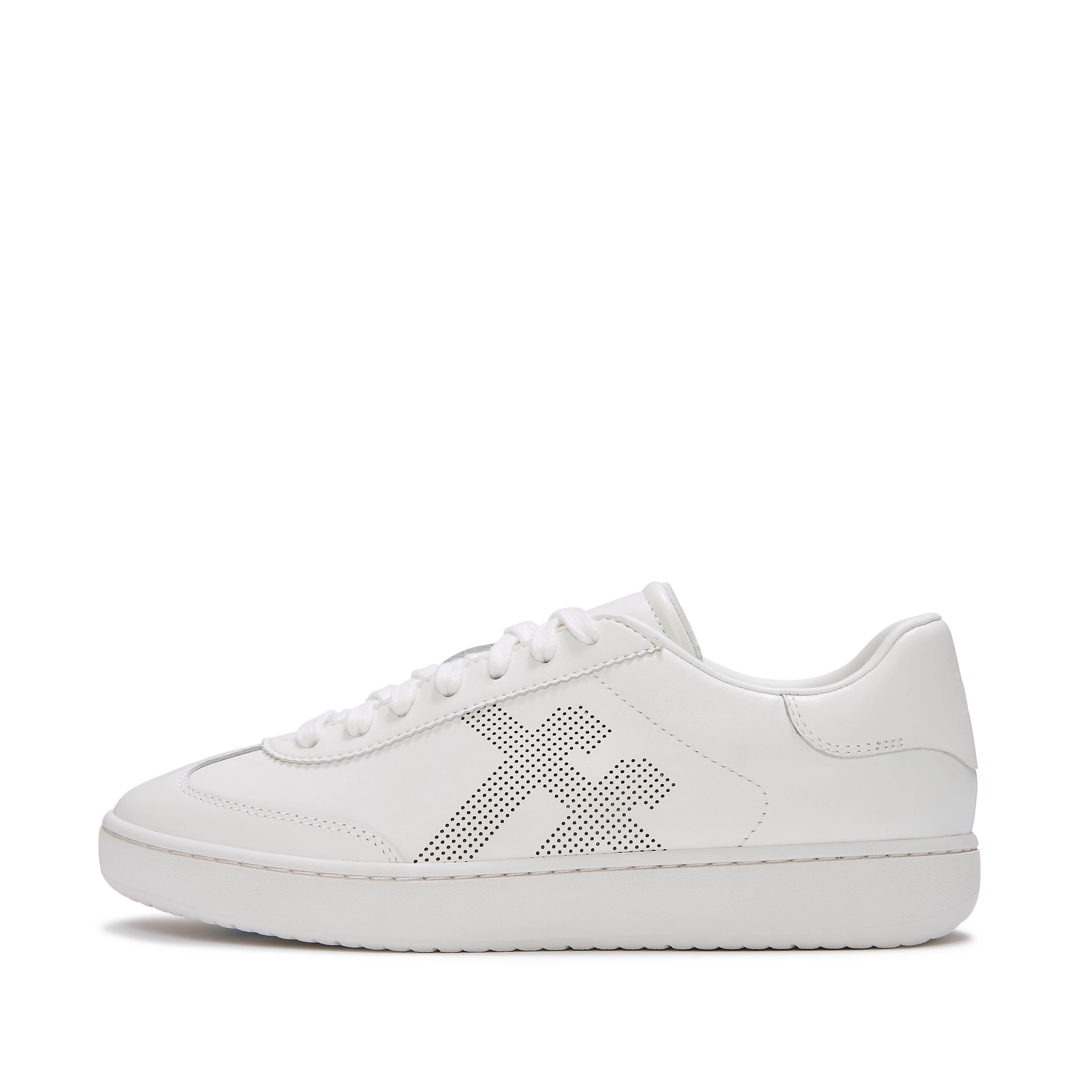 FitFlop THE DASH FF T-Toe Leather Sneakers - Urban White
