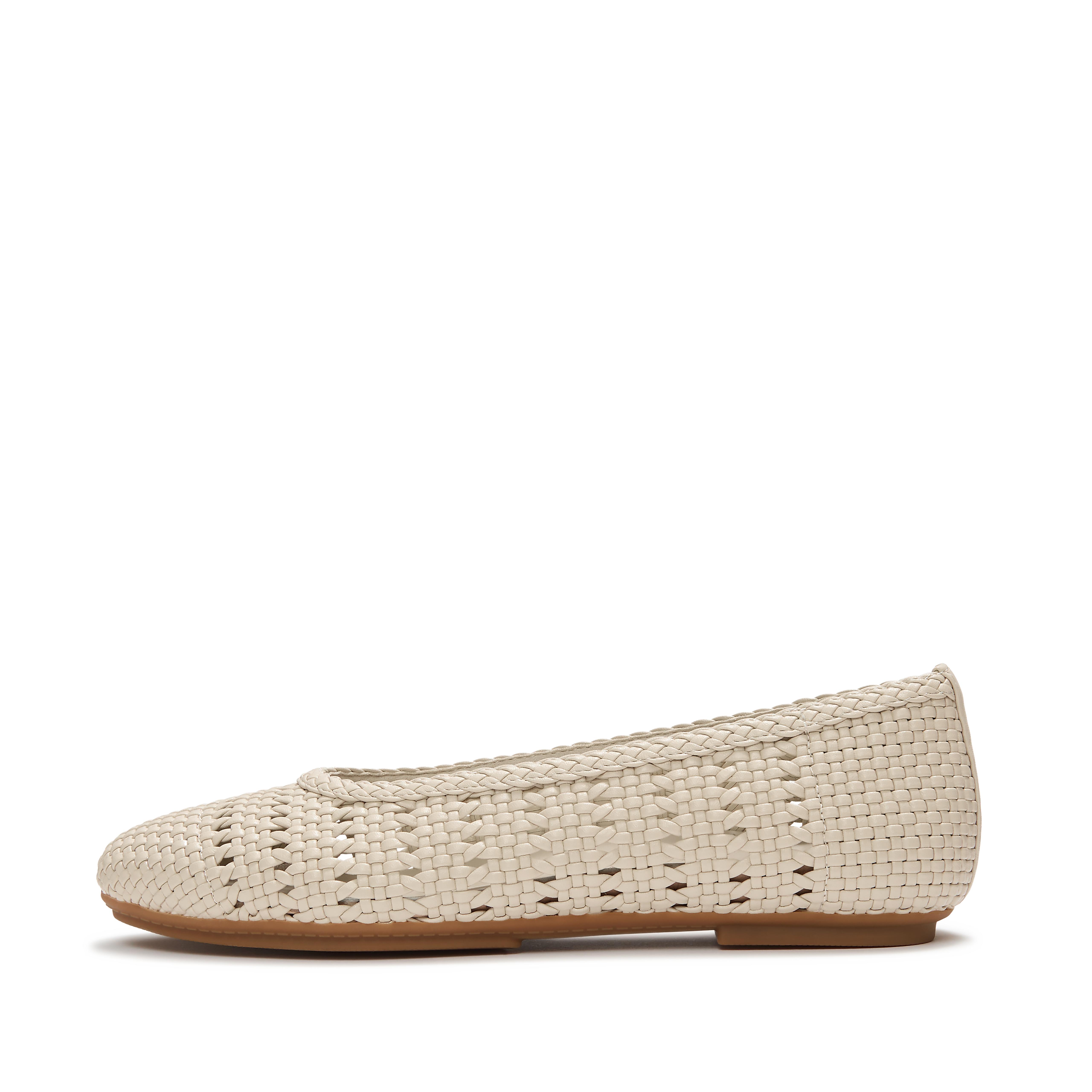 FitFlop DELICATO Woven Ballerinas - Taupe