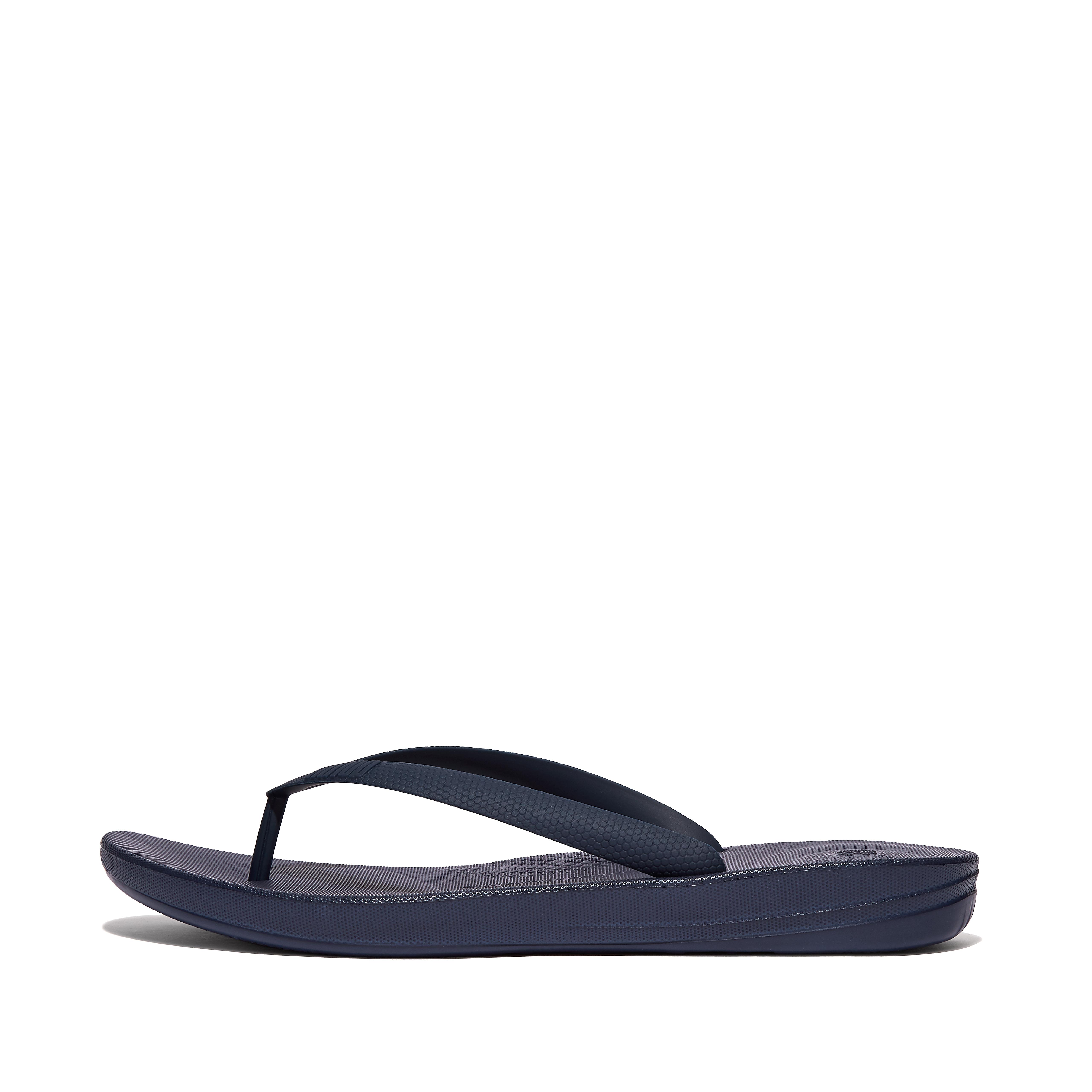 FitFlop iQUSHION Mens Ergonomic Flip-Flops - Midnight Navy