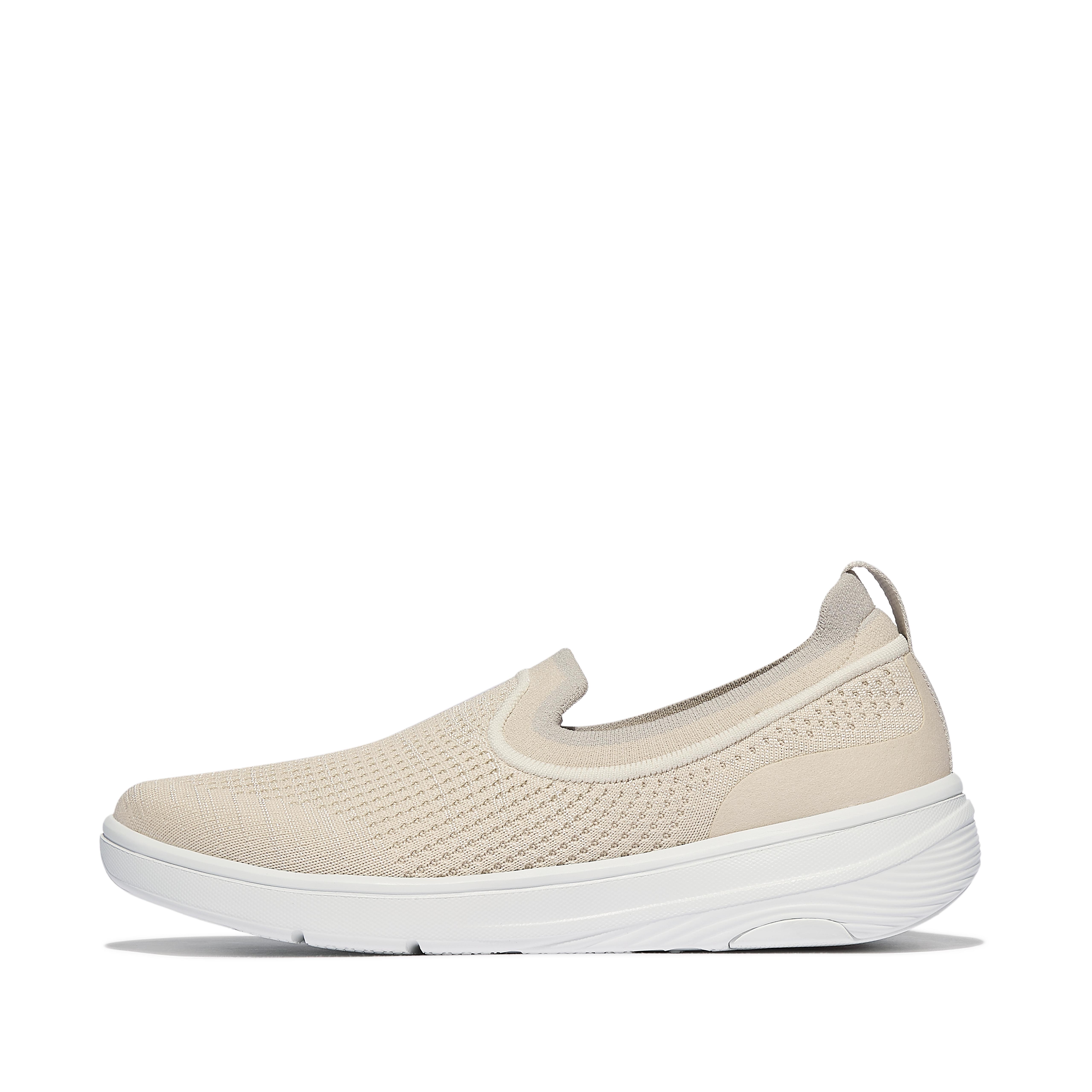 FitFlop SUPER-Q Knit Slip-Ons - Paris Beige