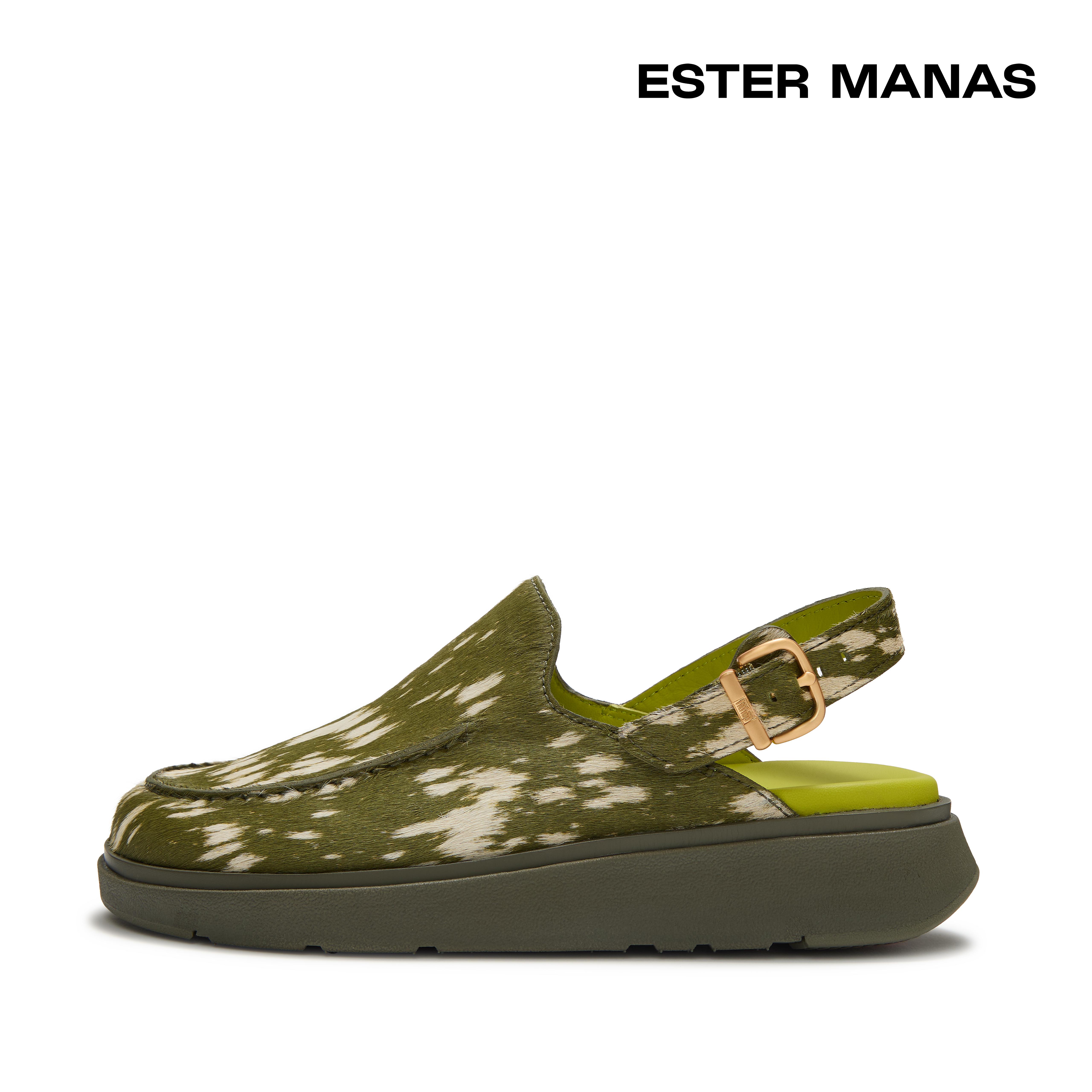 FitFlop GEN-FF | ESTER MANAS Back-Strap Mules - Olive