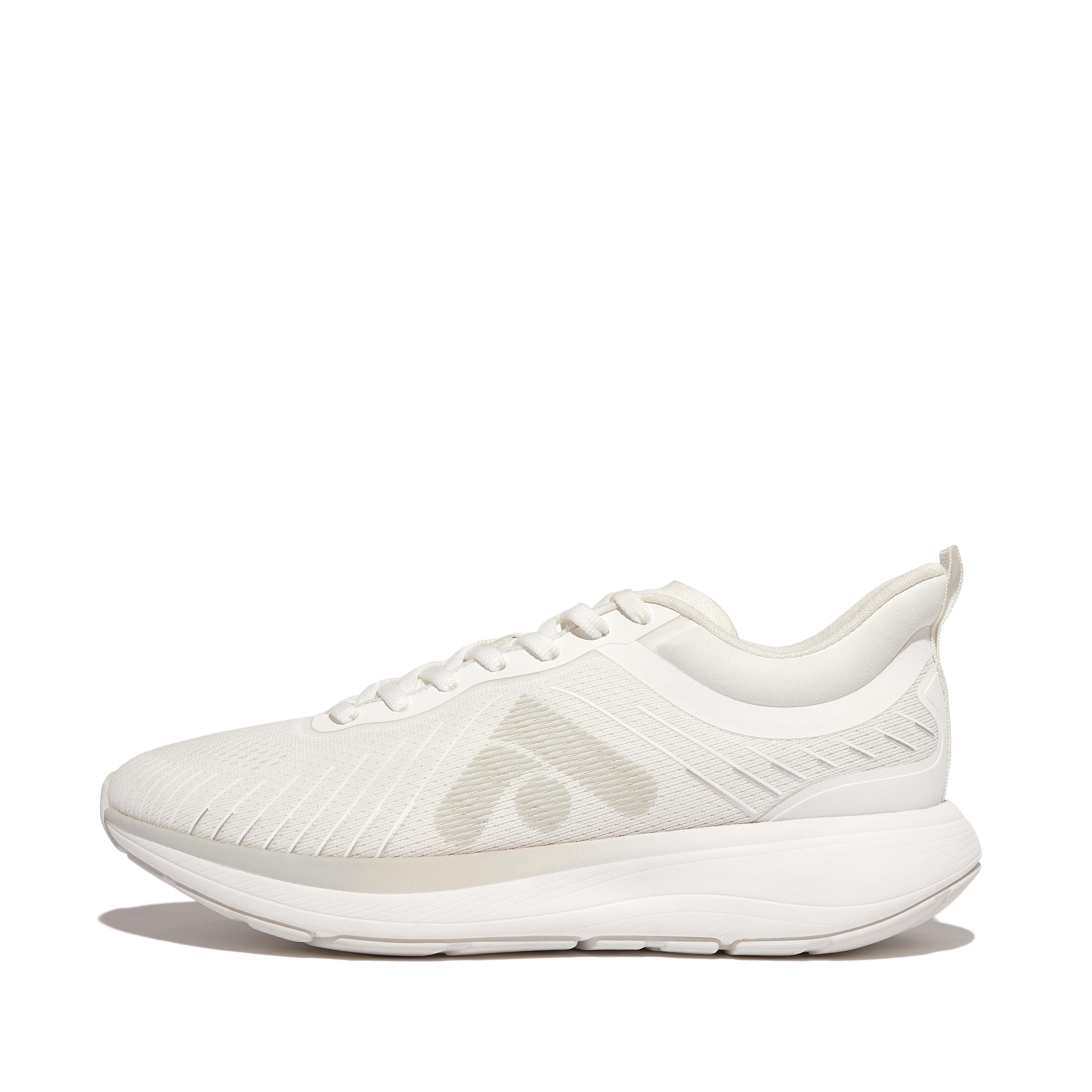 FitFlop FFRUNNER Mesh Running/Sports Sneakers - Urban White