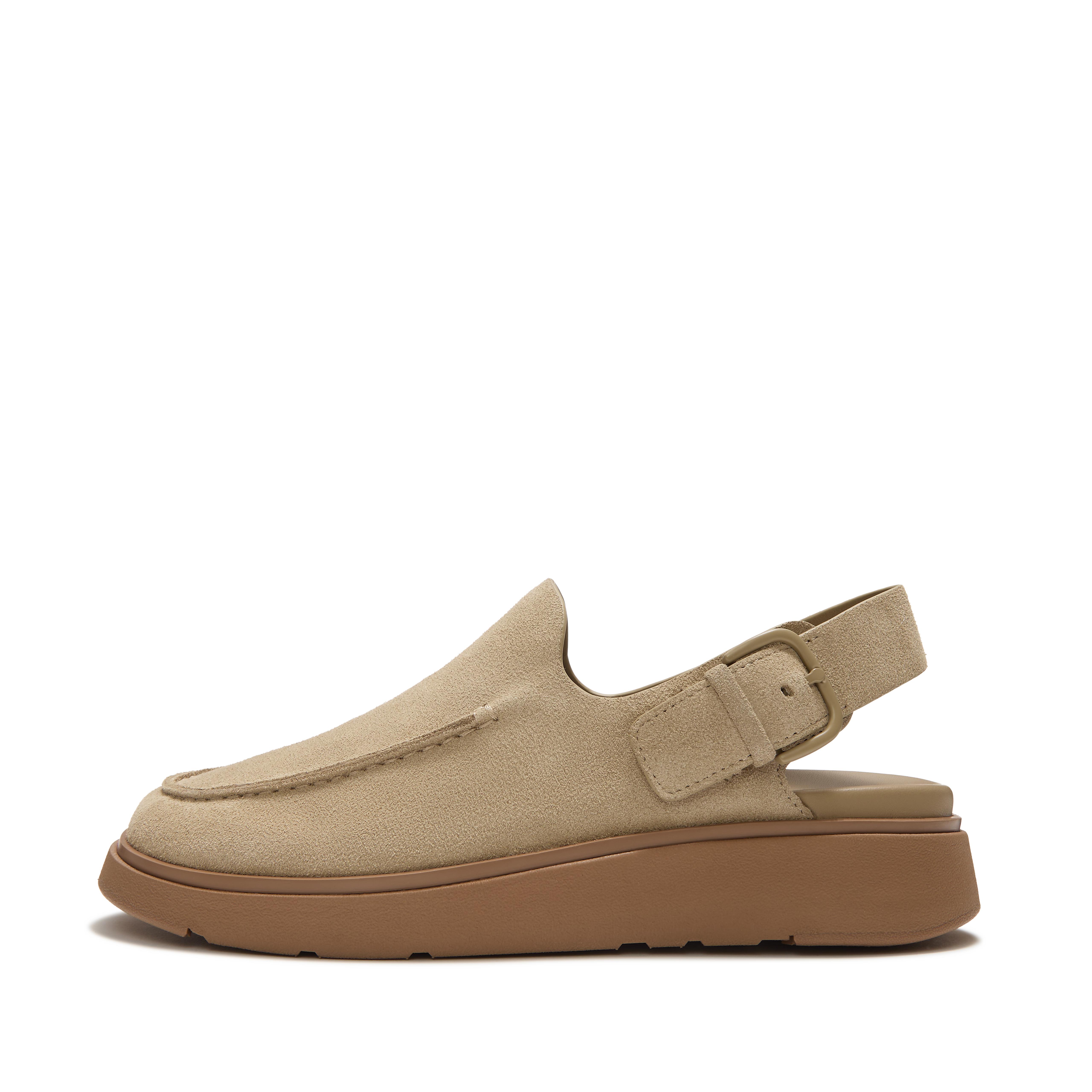 FitFlop GEN-FF Suede Back-Strap Mules - Cappuccino