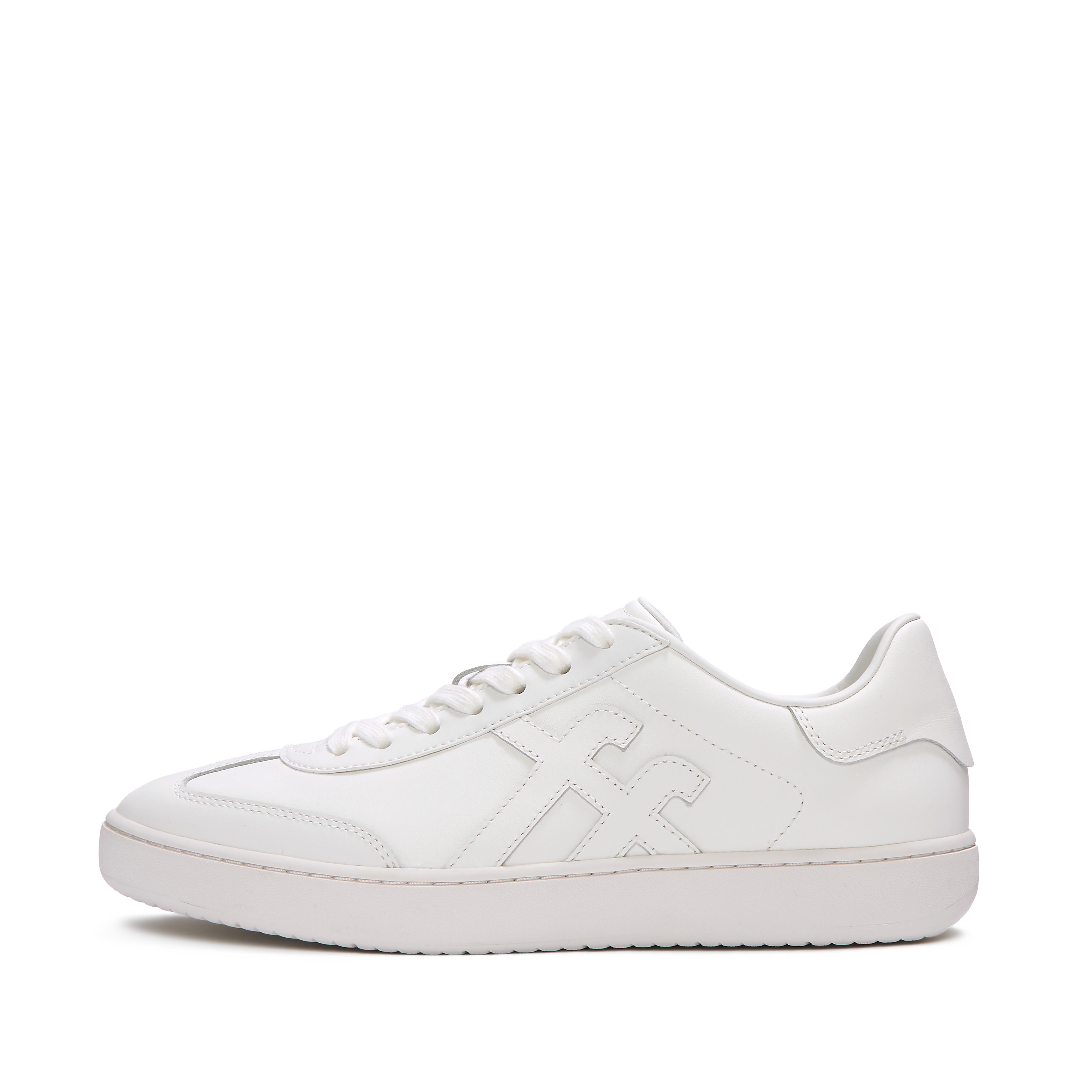 FitFlop THE DASH FF Mens T-Toe Leather Sneakers - Urban White