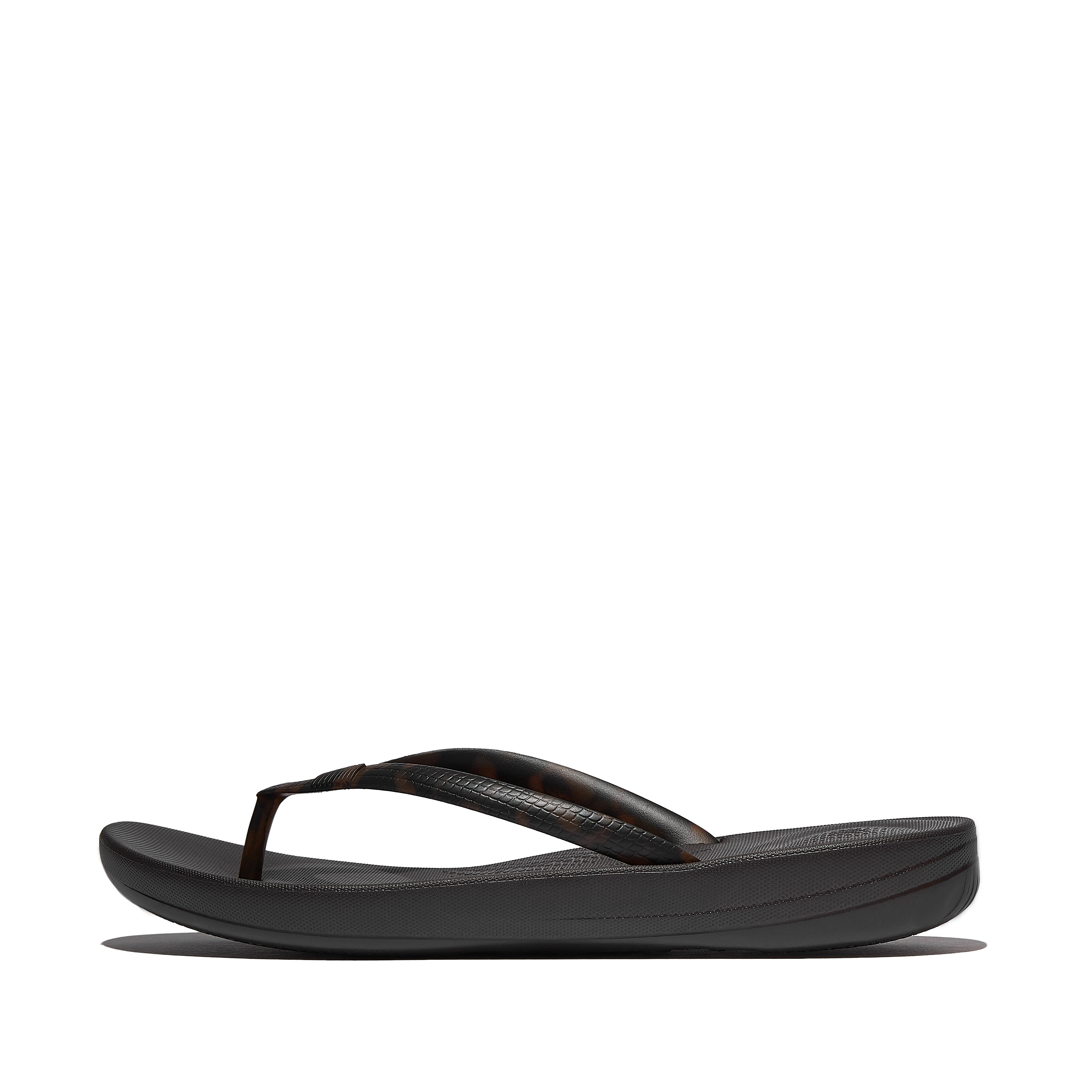 FitFlop IQUSHION Leopard Flip-Flops - Leopard Print